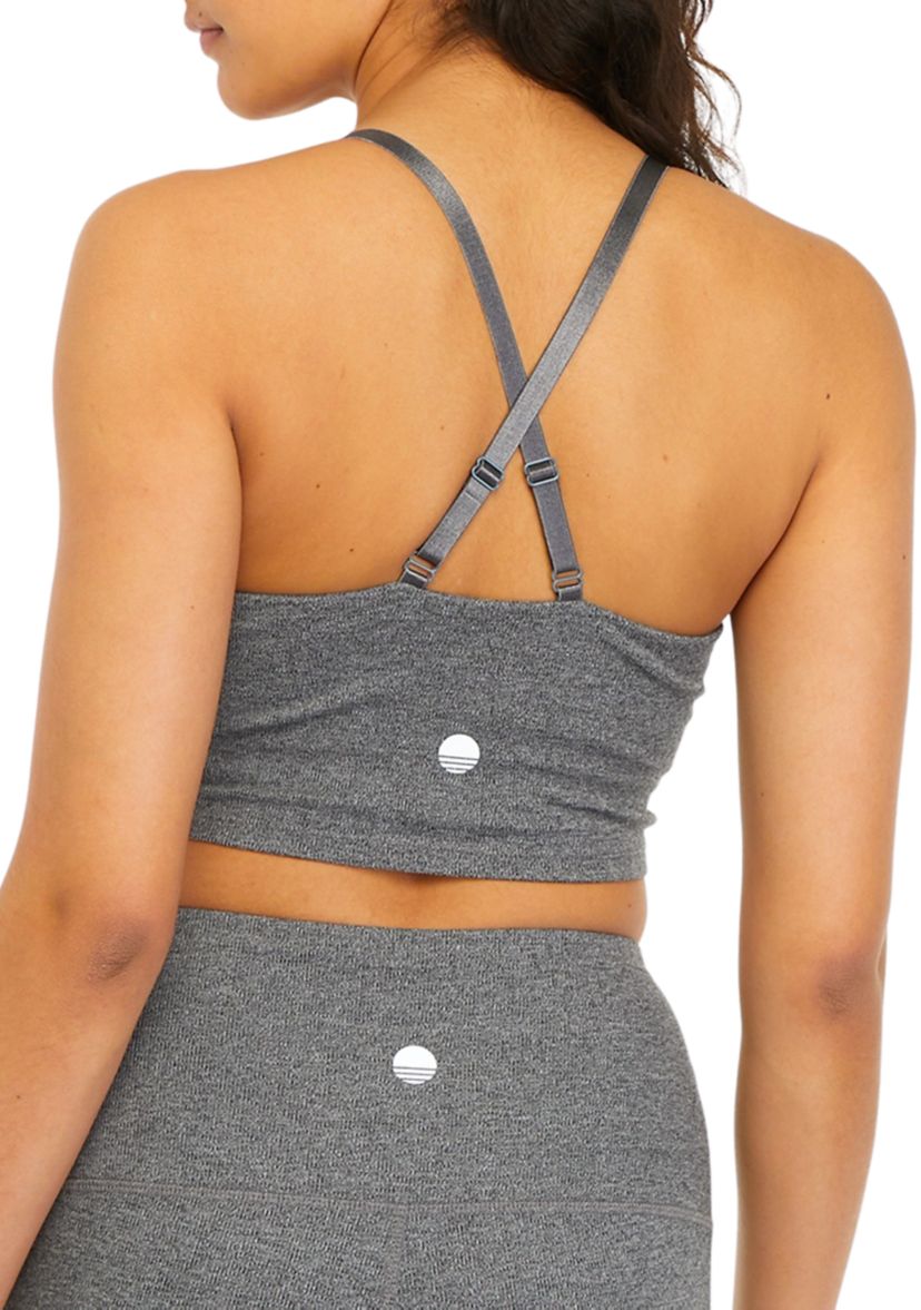 Ruched Front Longline Sports Bra