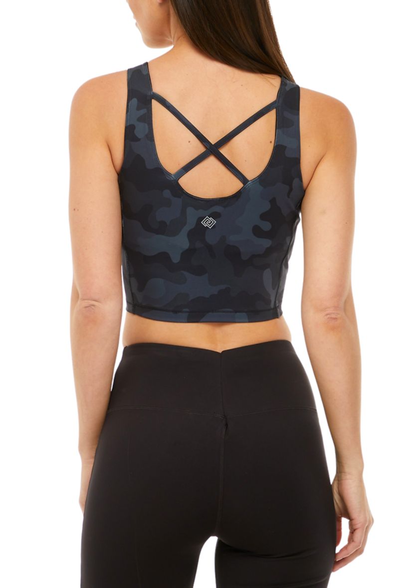 Crisscross Camouflage Sports Bra