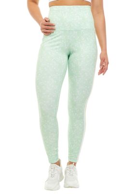 Zelos Pants Womens XL Green Marled Mid Rise Skinny Fit Pull On Athletic  Leggings
