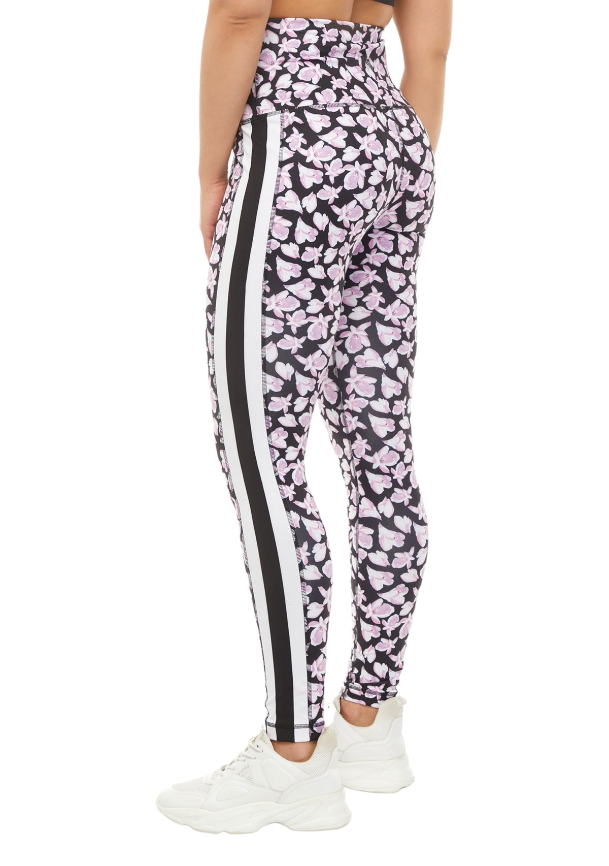 Medium Impact Floral Printed High Waisted Leggings