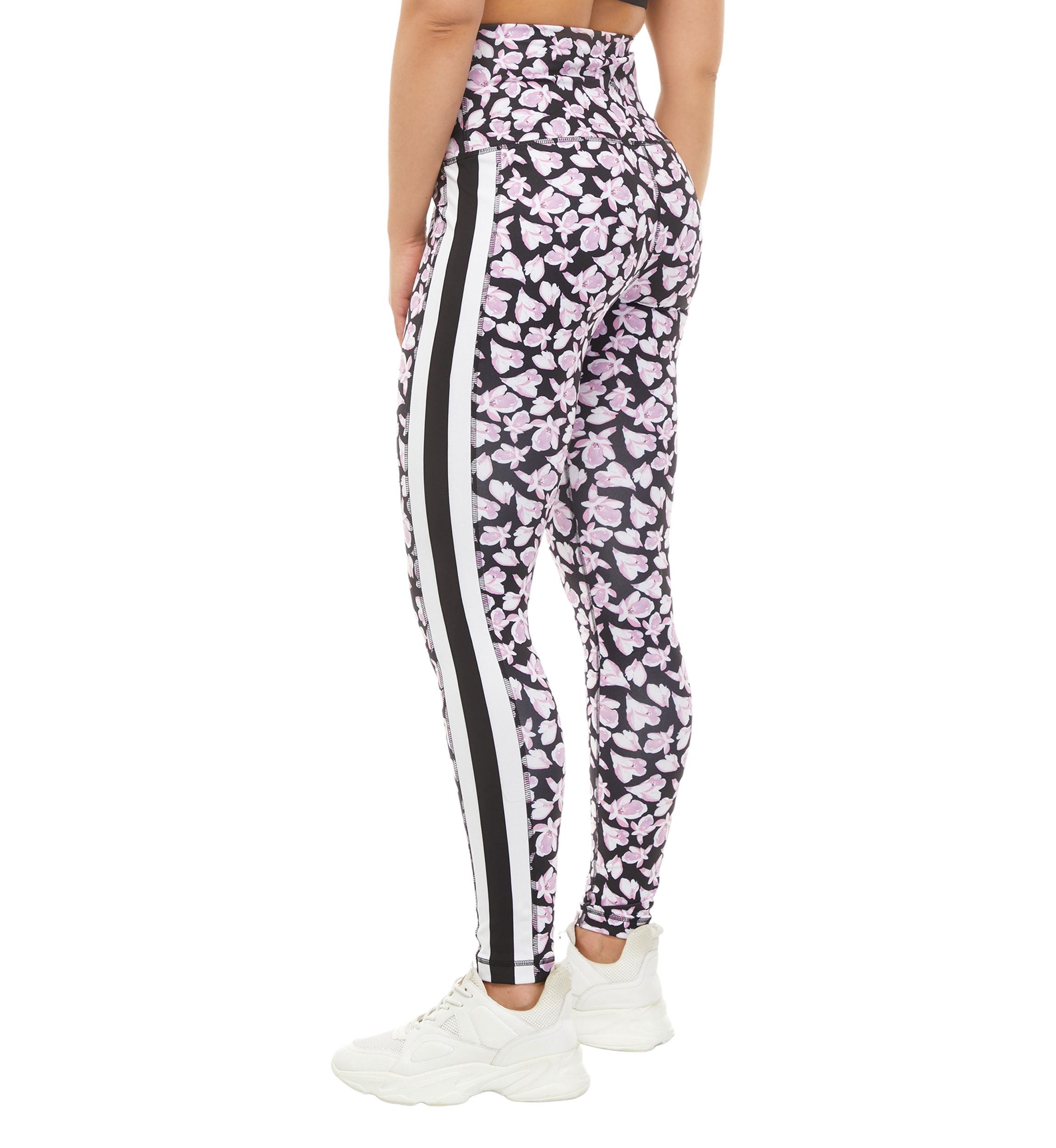 Medium Impact Floral Printed High Waisted Leggings