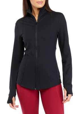 90 Degree by Reflex Flex for It Full Zippered Hooded Black Jacket Zip up  for sale online