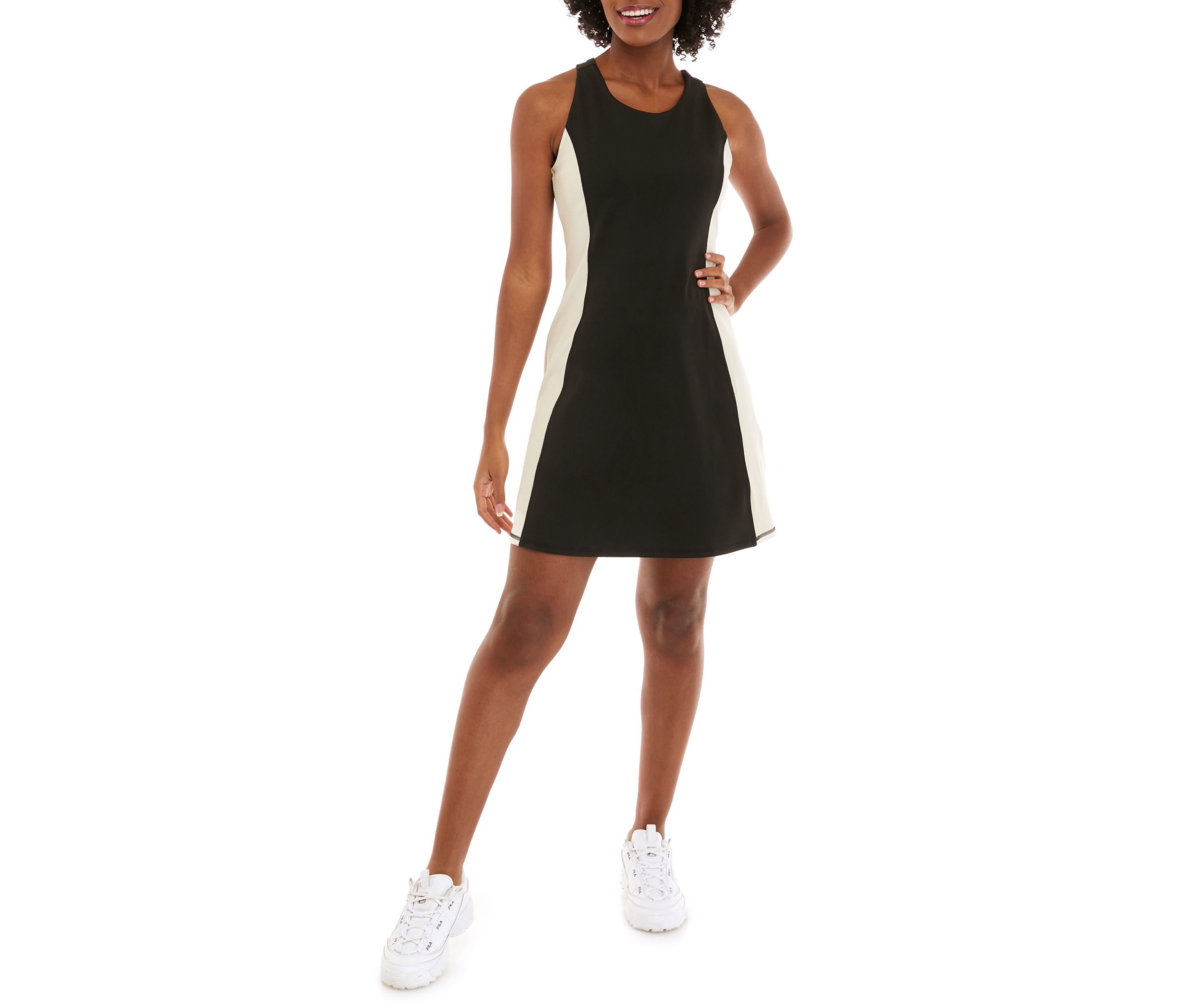 Sleeveless Color Block Tennis Dress