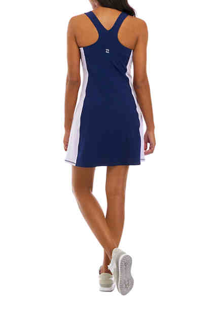 ZELOS Sleeveless Color Block Tennis Dress