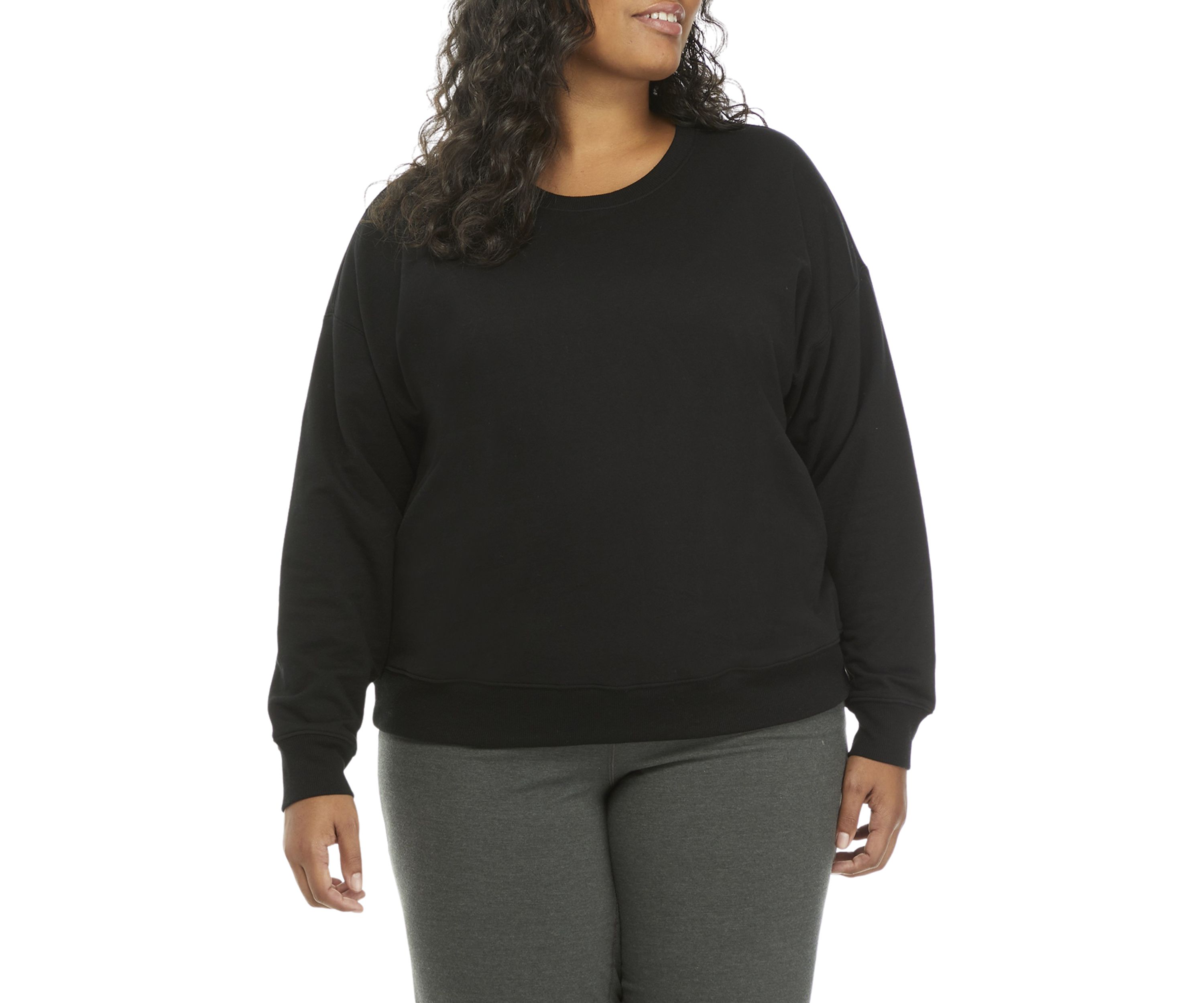 Plus Size Terry Pullover