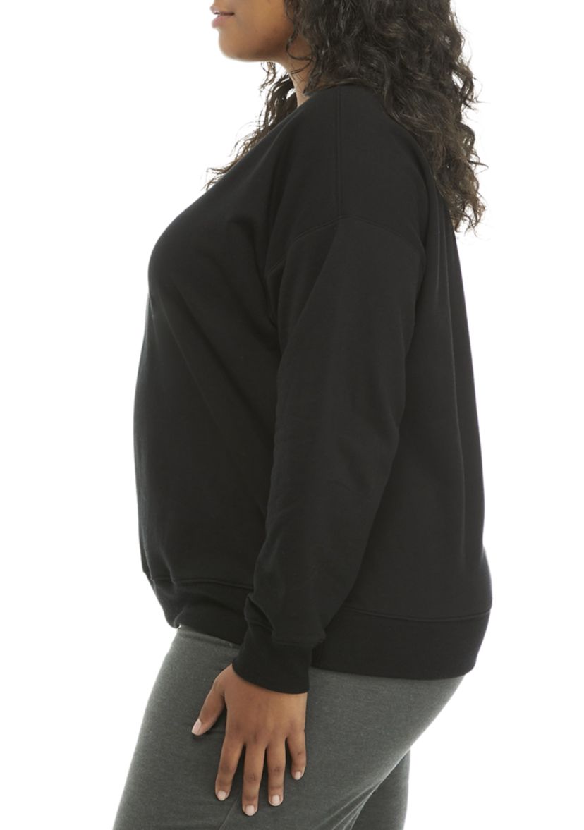 Plus Size Terry Pullover