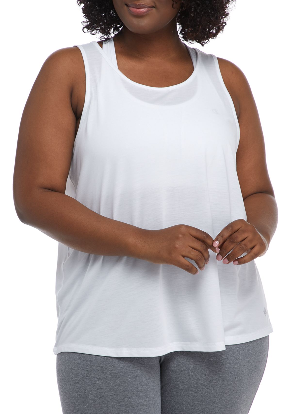 ZELOS Plus Size Open Back Tank | Belk