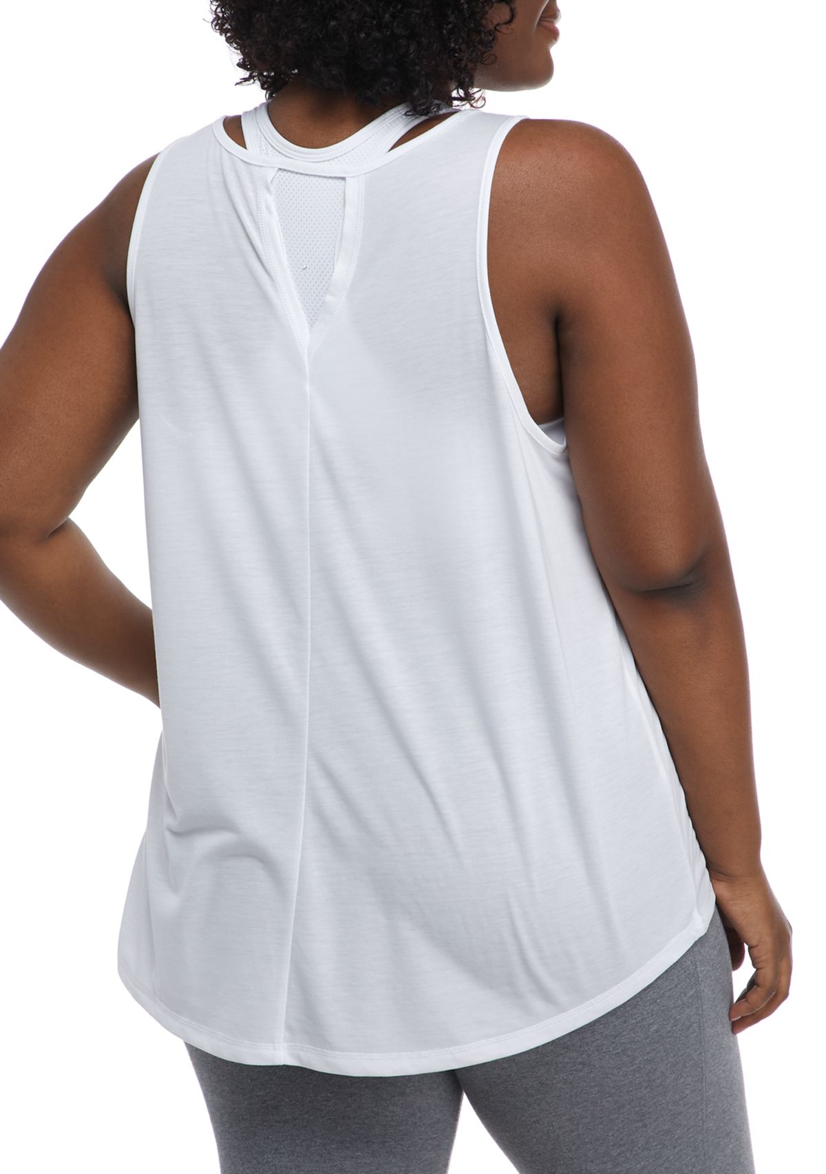 ZELOS Plus Size Open Back Tank | Belk
