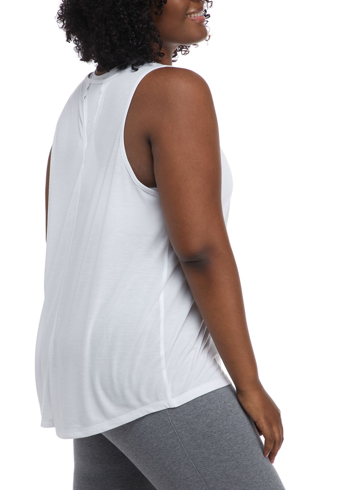 ZELOS Plus Size Open Back Tank | Belk