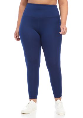 SPANX Women's Active Compression Cropped Leggings, Lapis Night, 1X