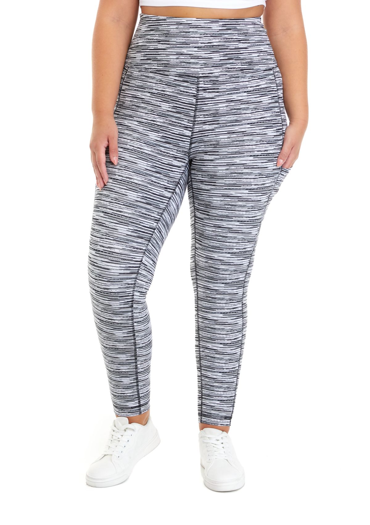 Plus Size Medium Impact High Waisted 7/8 Leggings