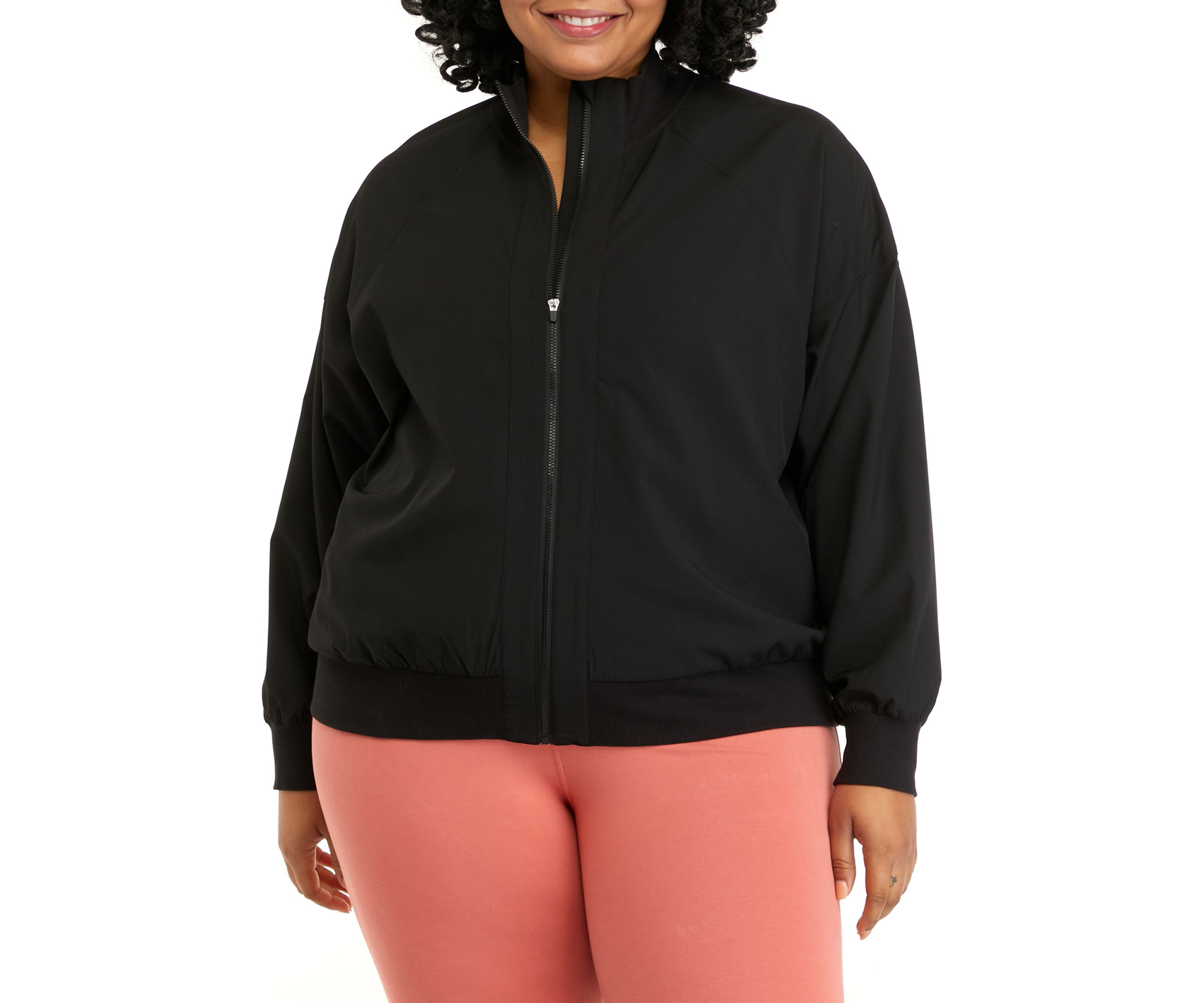Plus Size City Bomber Jacket