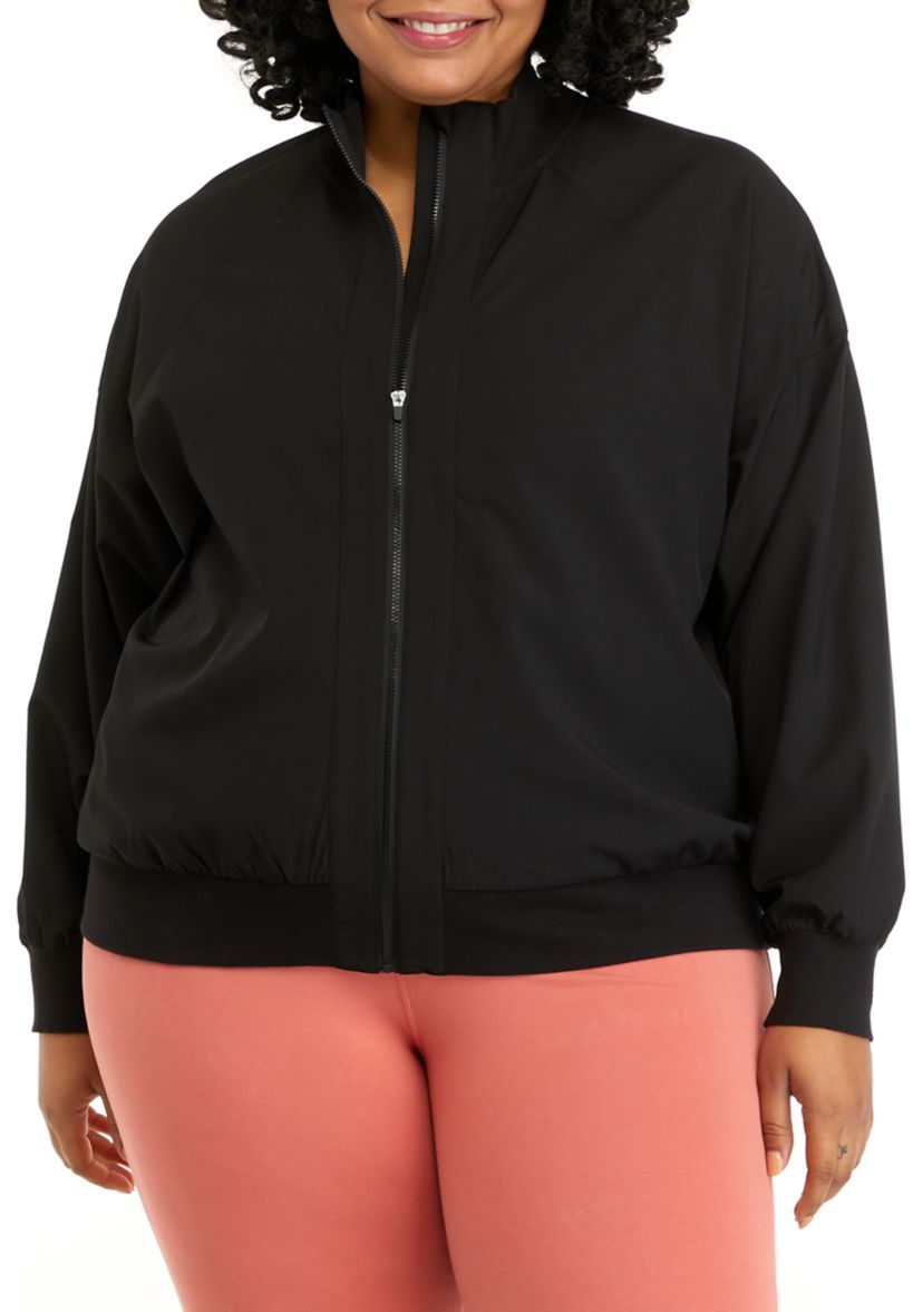 Plus Size City Bomber Jacket