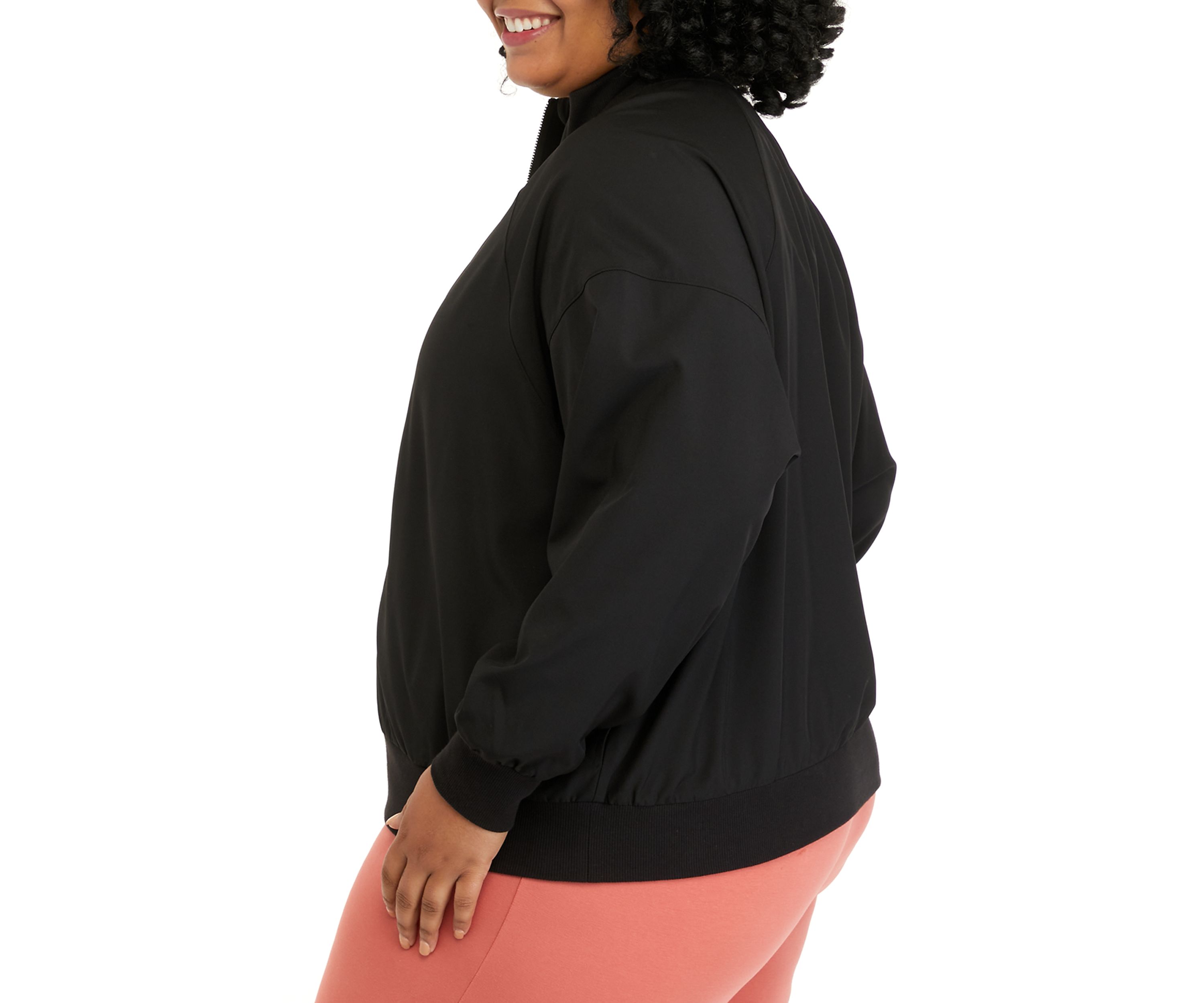 Plus Size City Bomber Jacket