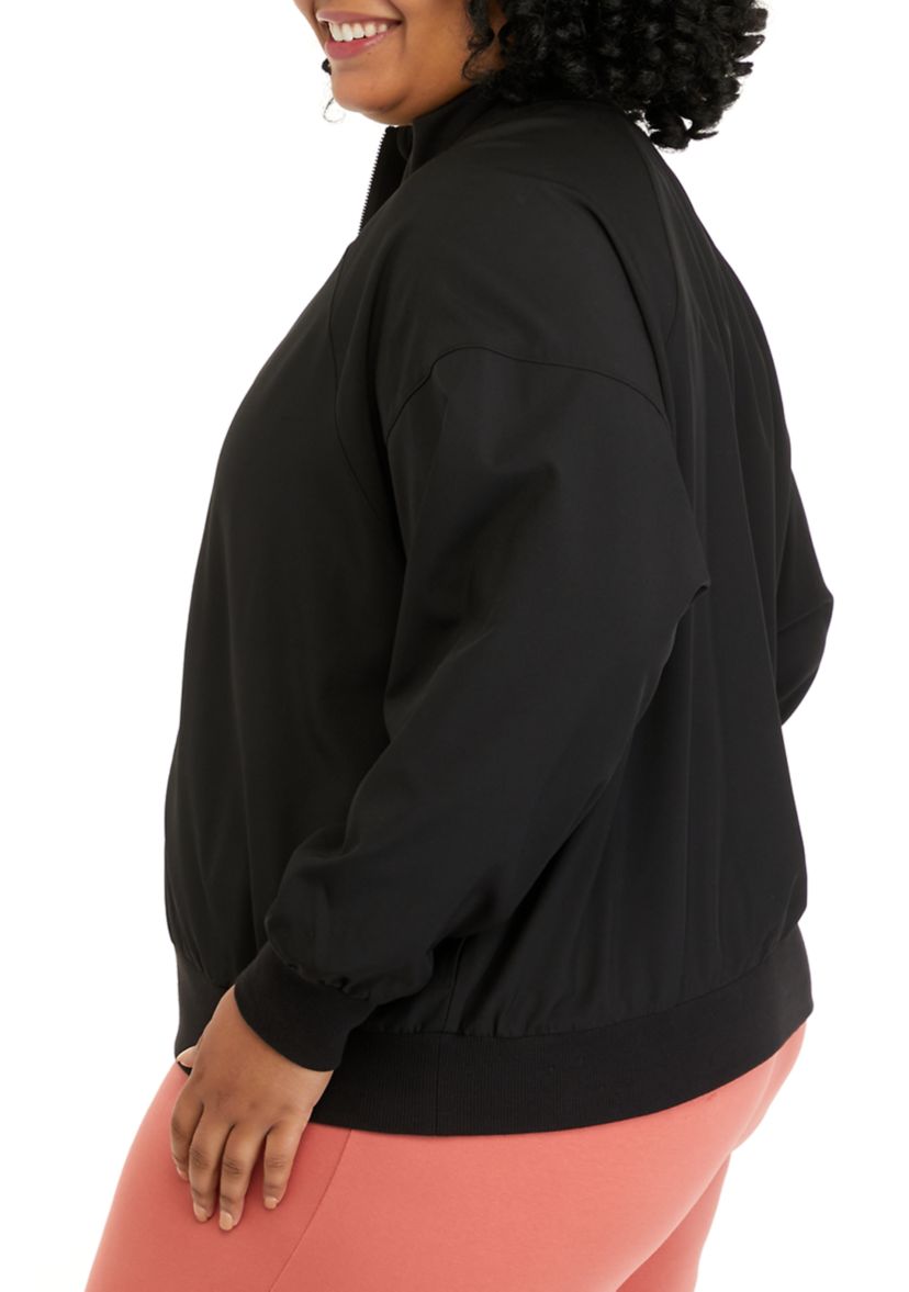 Plus Size City Bomber Jacket