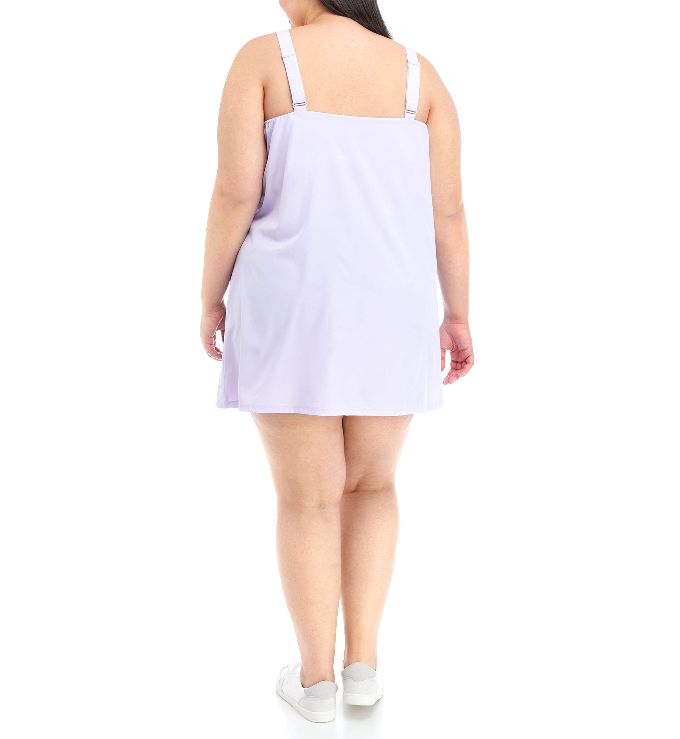 athletic dress with shorts plus size Plus Size Tennis Athletic Workout Dress with Built-in Shorts & Bra