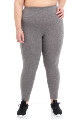 ZELOS Plus Size High Impact High Waisted 7/8 Leggings