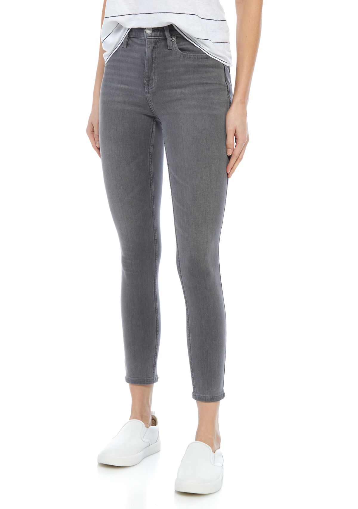 High Rise Skinny Ankle Jeans 