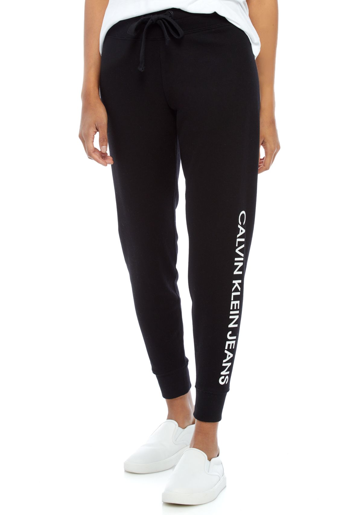 Logo Rib Trim Jogger Pants 