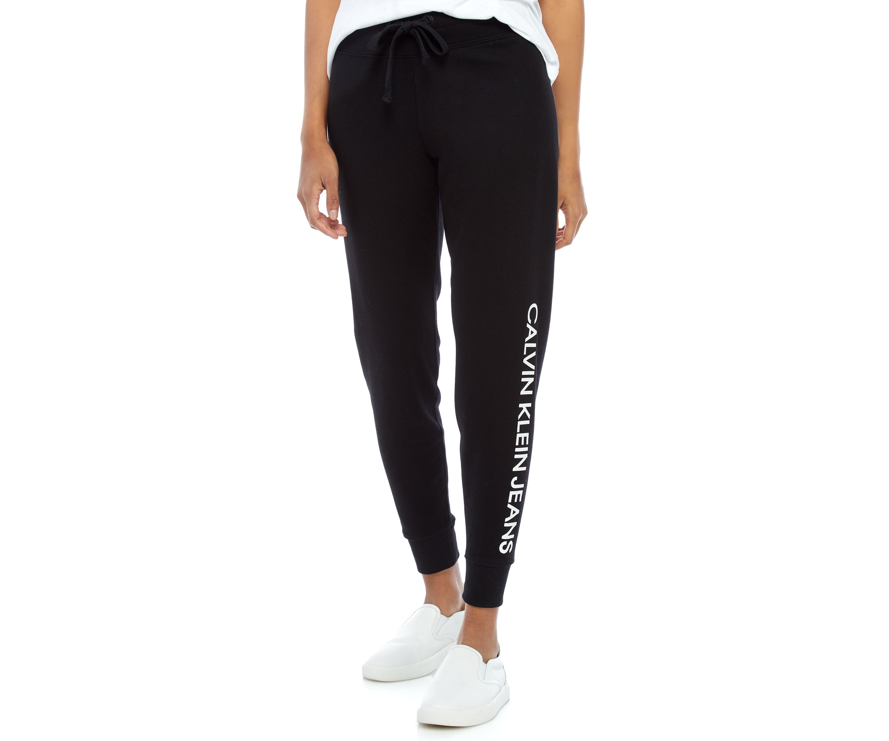 Logo Rib Trim Jogger Pants 