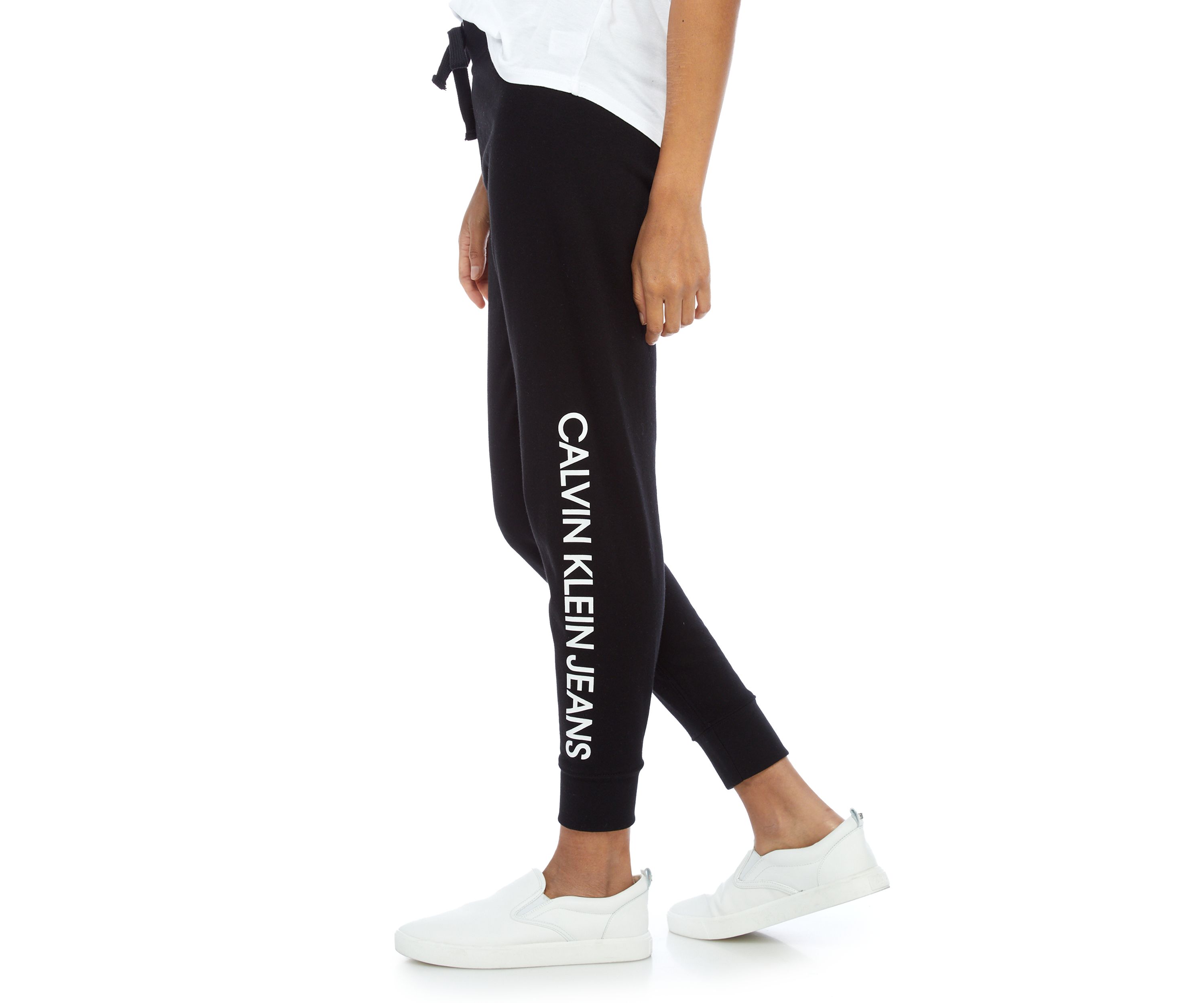 Logo Rib Trim Jogger Pants 