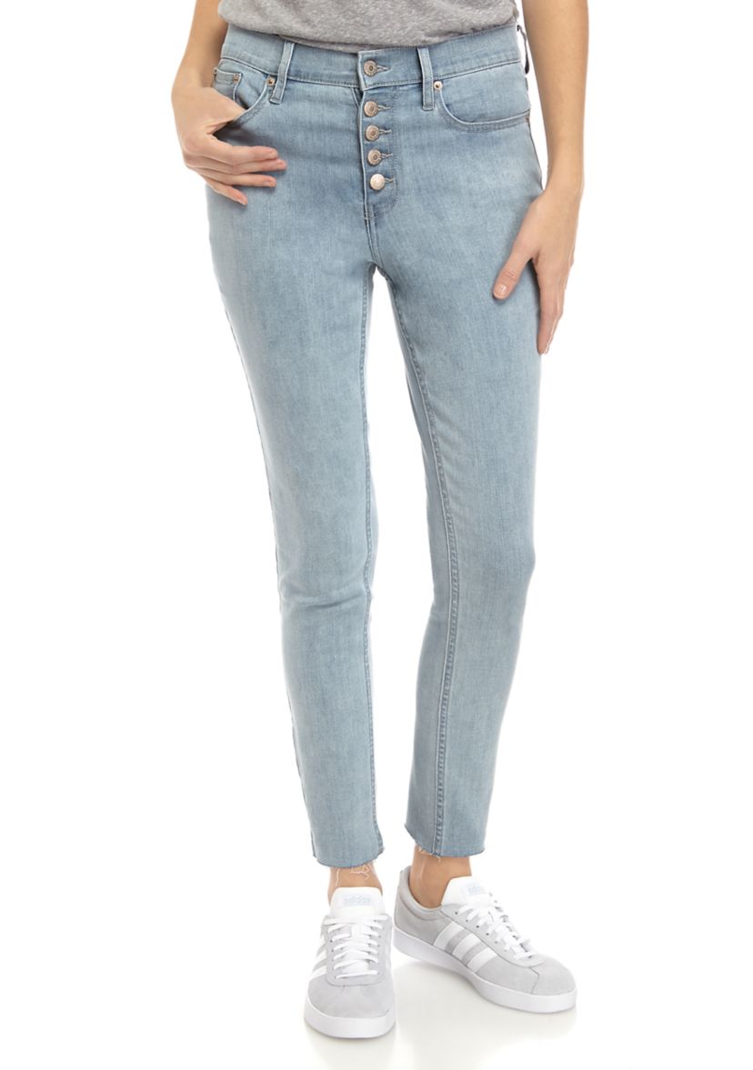 Womens High Rise Skinny Jeans