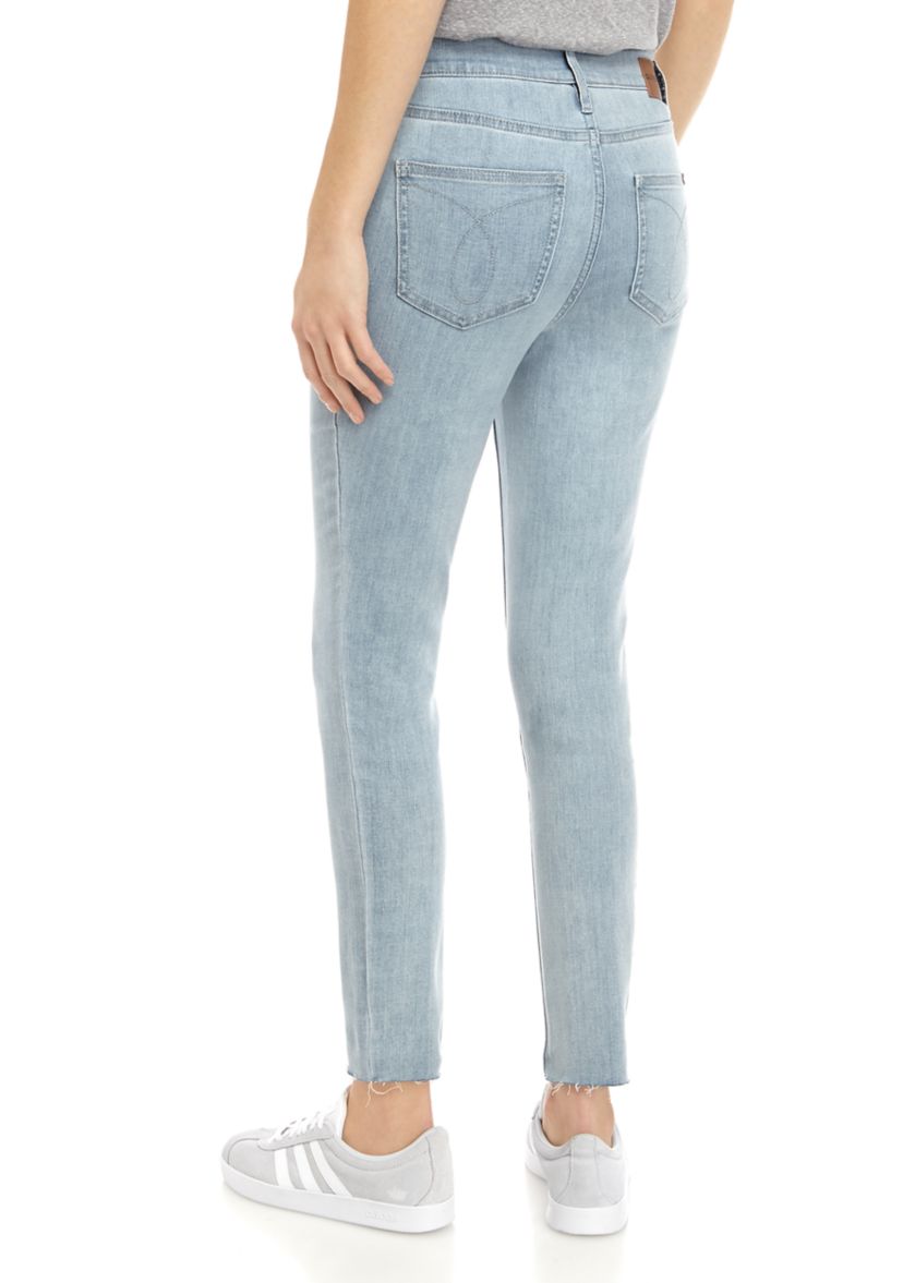 Womens High Rise Skinny Jeans