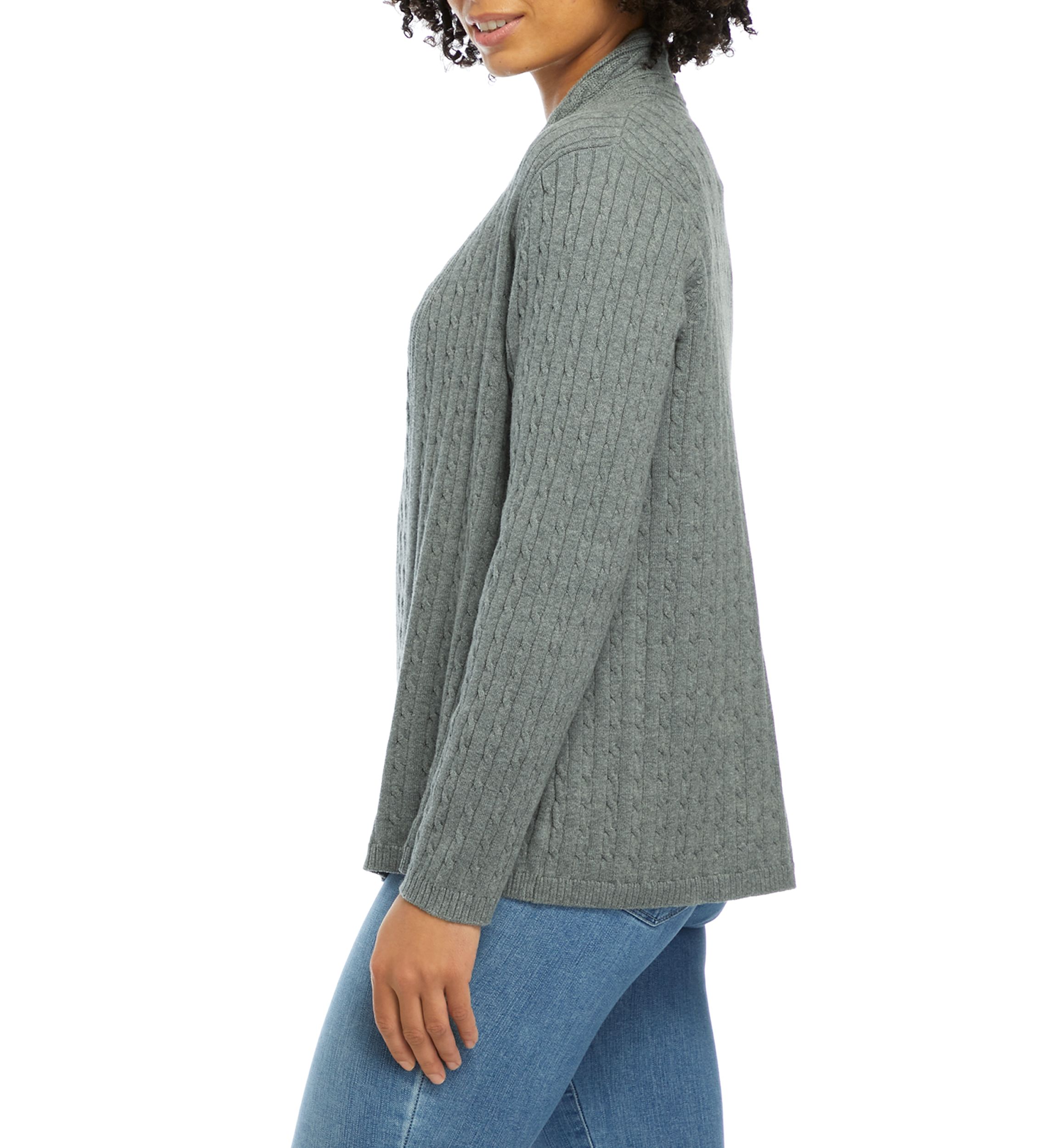 Petite Cable Knit Cardigan