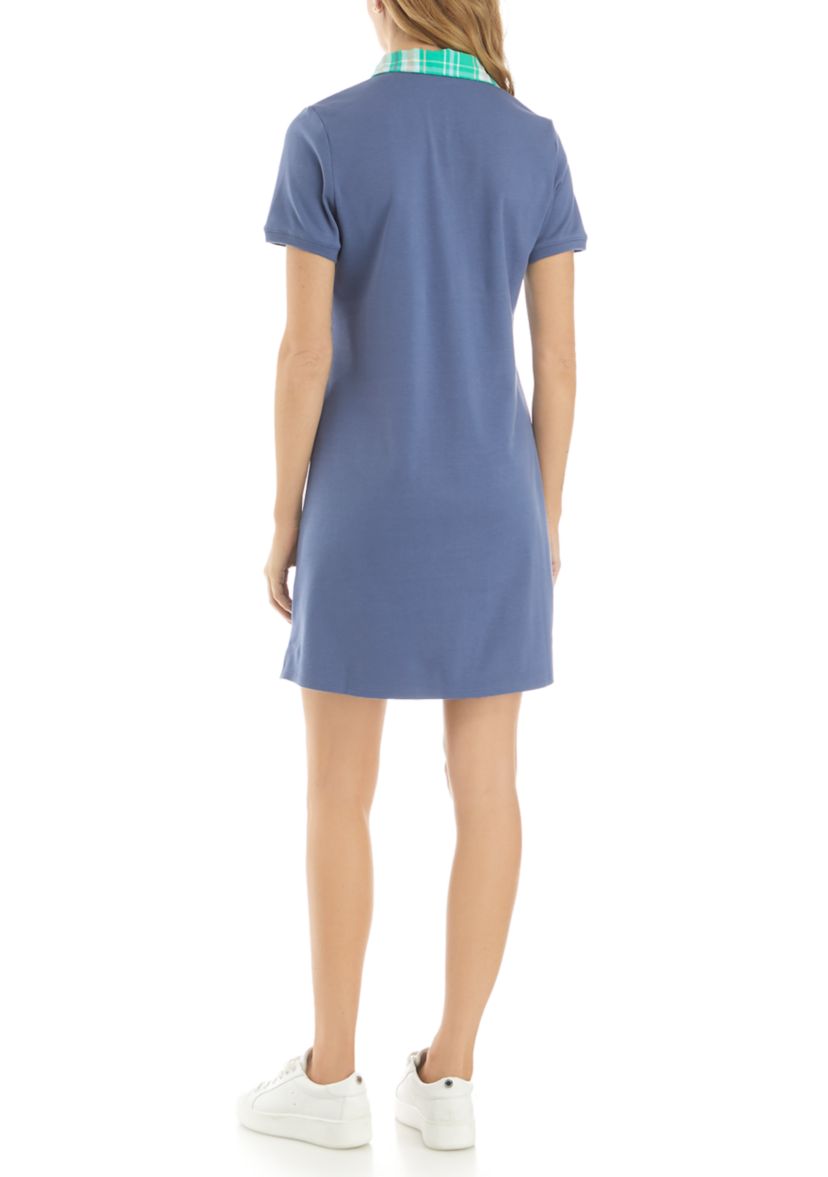 Petite Short Sleeve Polo Dress 