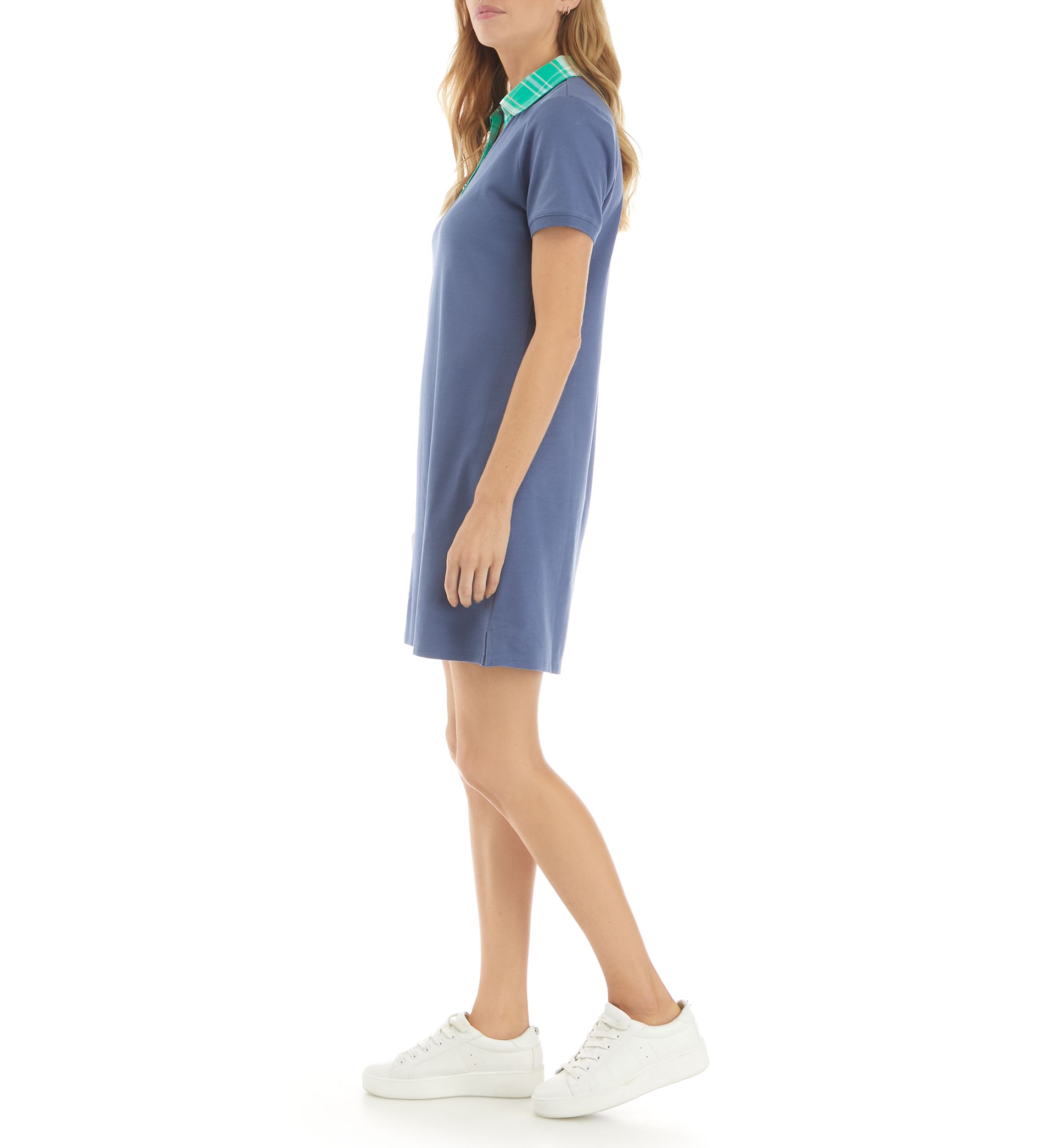 Petite Short Sleeve Polo Dress 