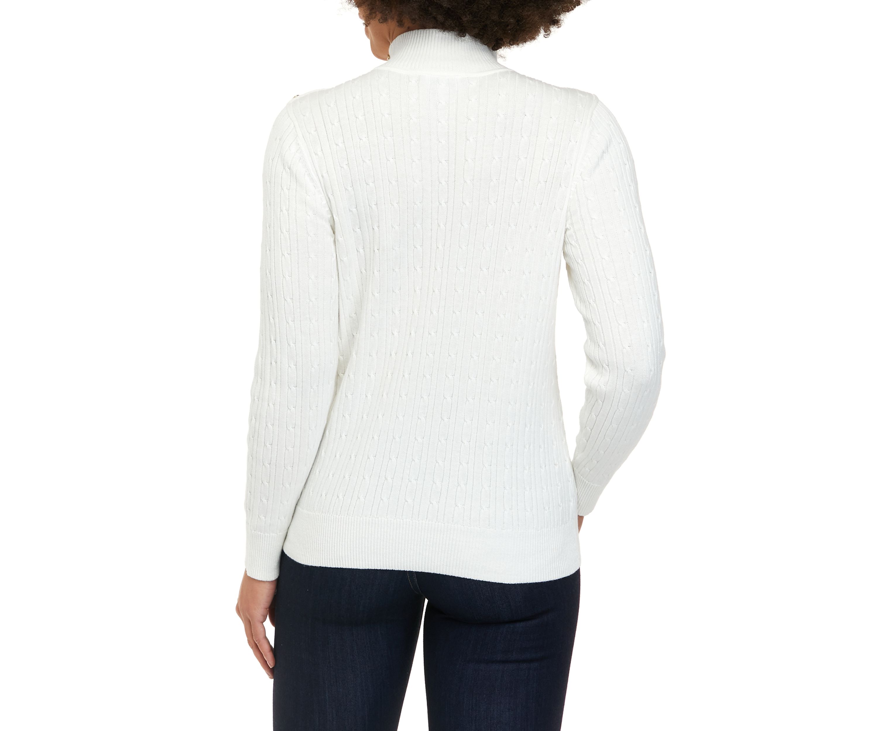 Petite Long Sleeve Turtleneck Sweater