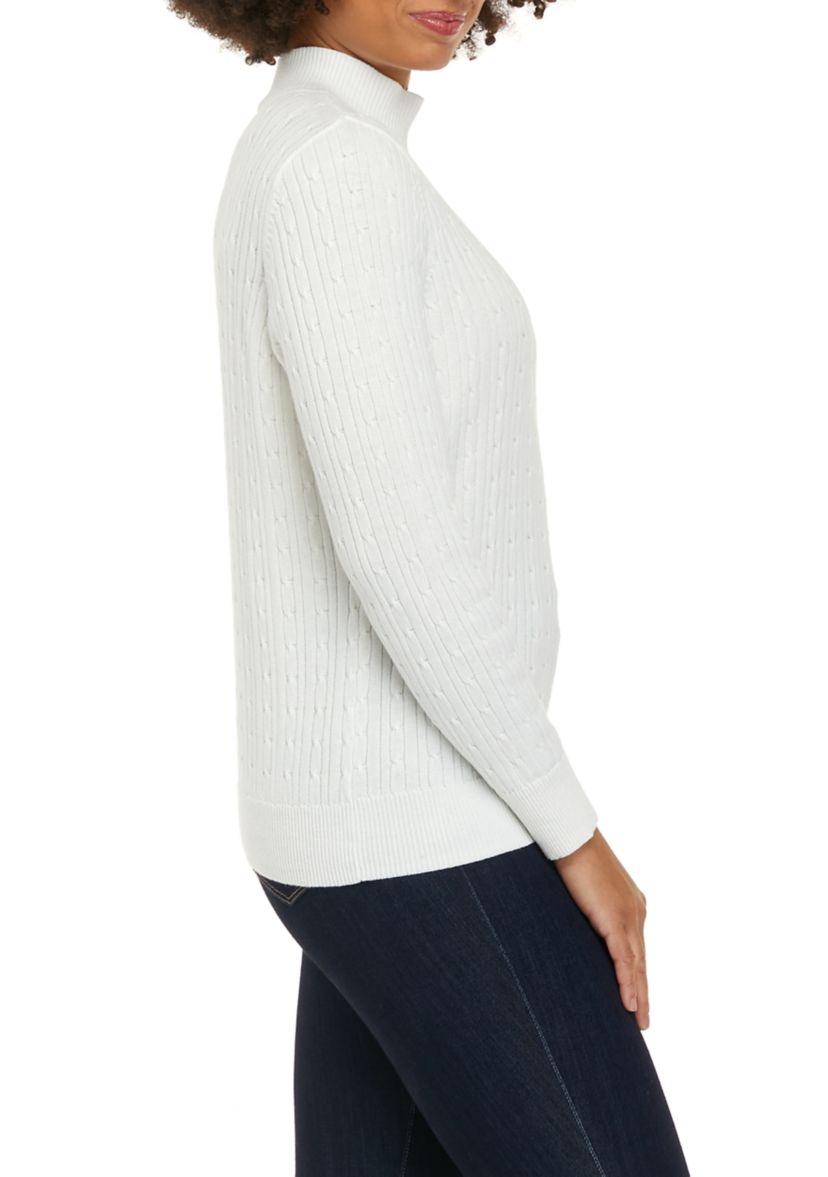 Petite Long Sleeve Turtleneck Sweater