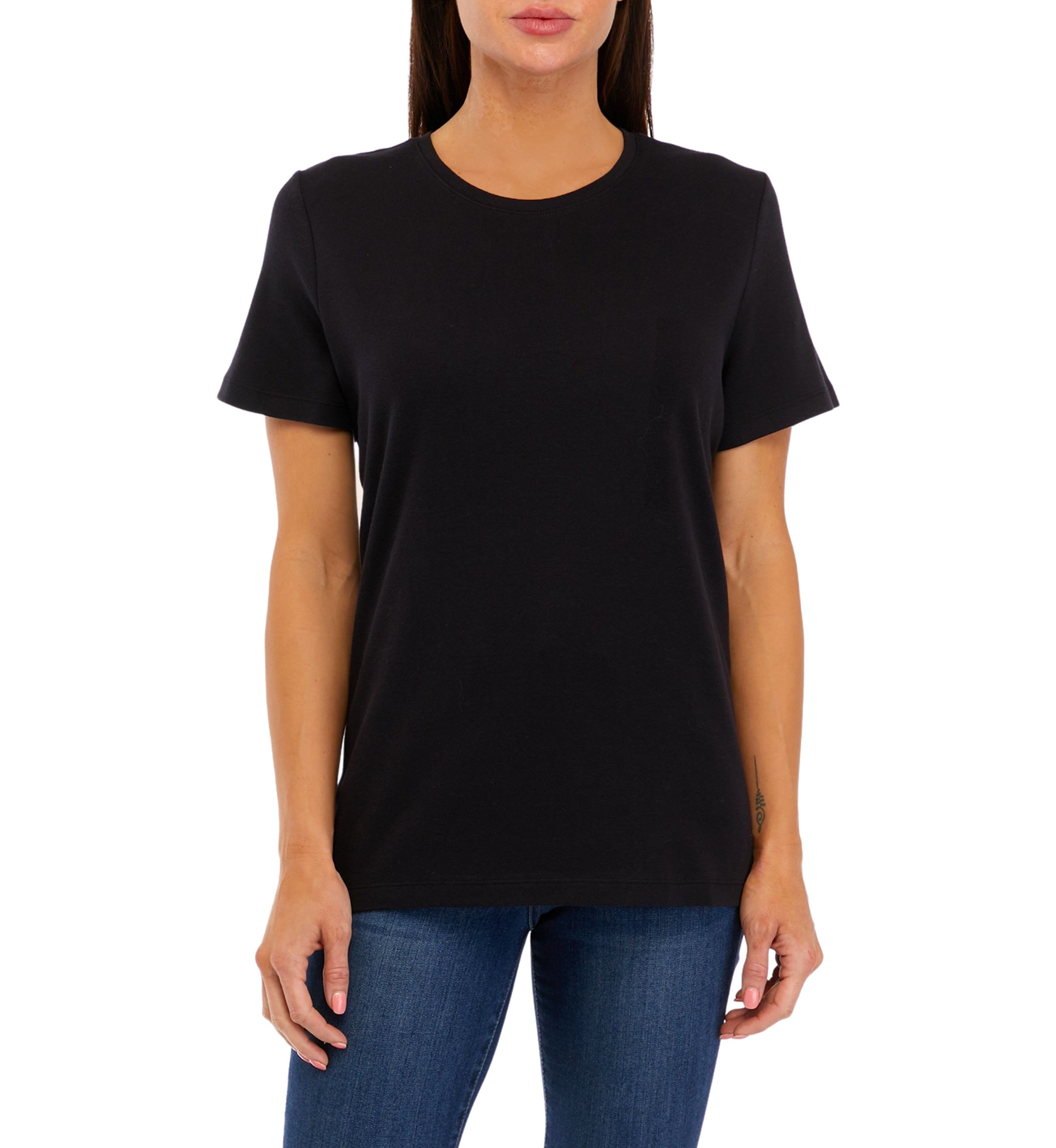 Petite Short Sleeve Crew Neck T-Shirt 