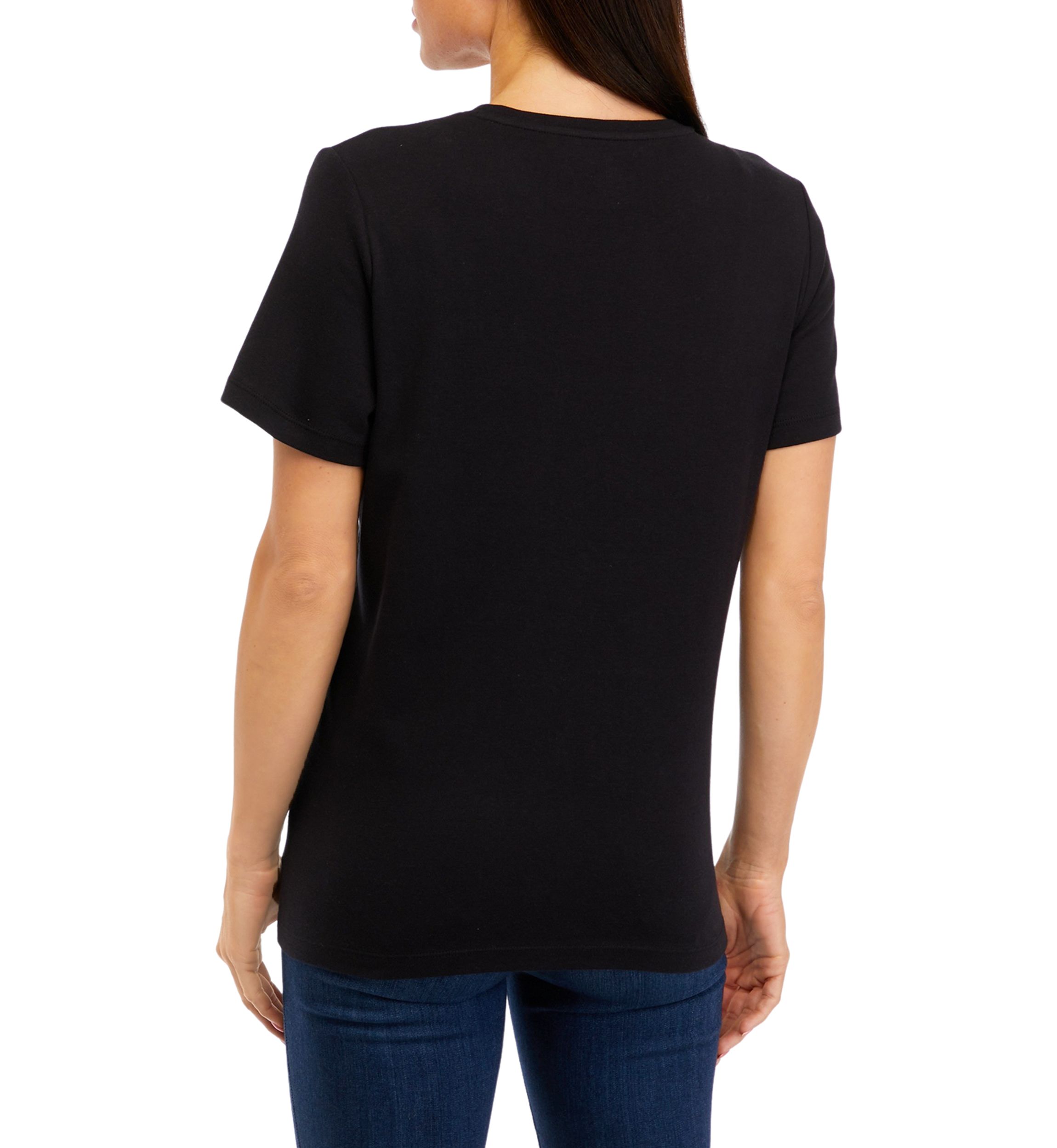 Petite Short Sleeve Crew Neck T-Shirt 