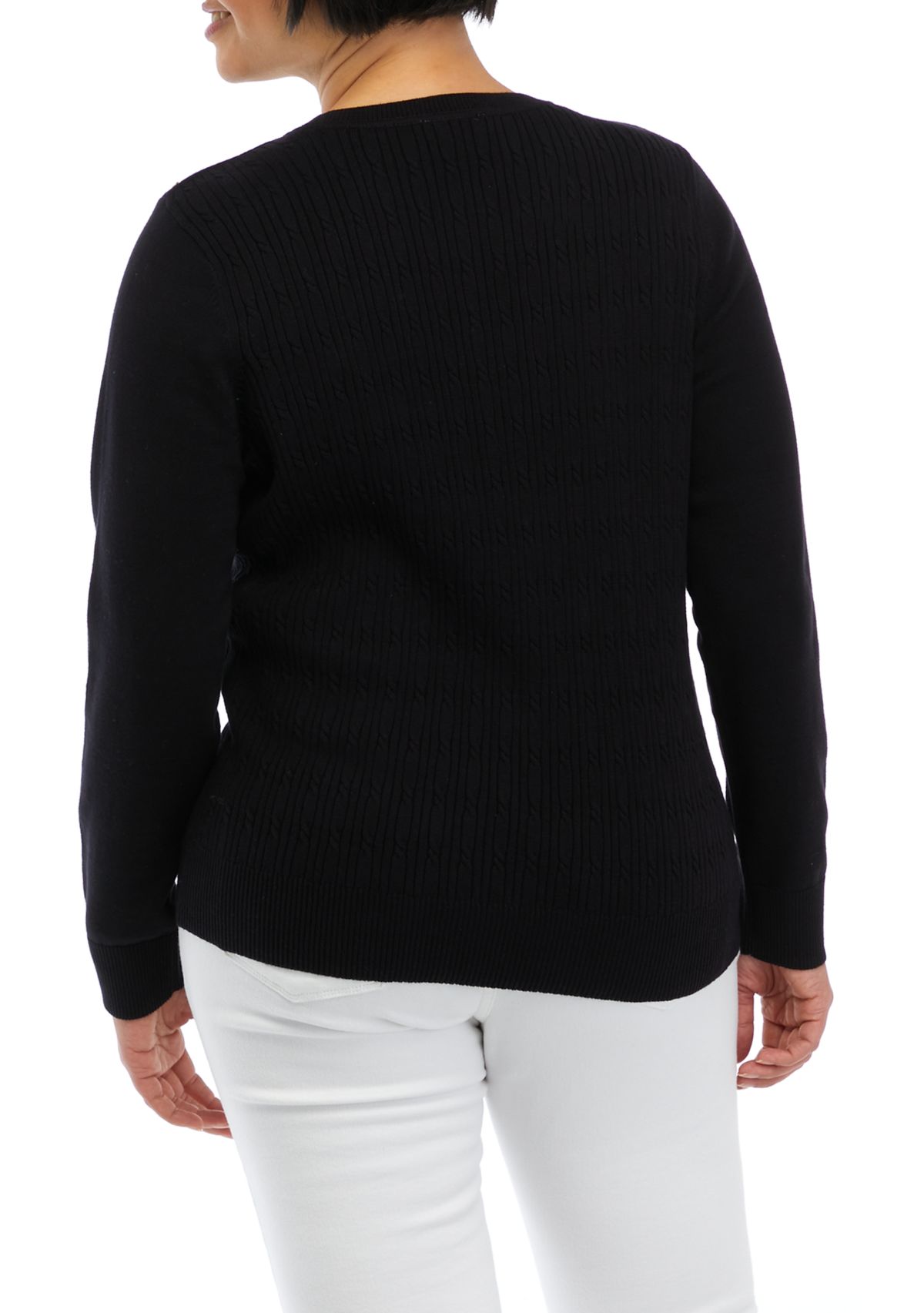 Petite Long Sleeve Crew Neck Shirt 