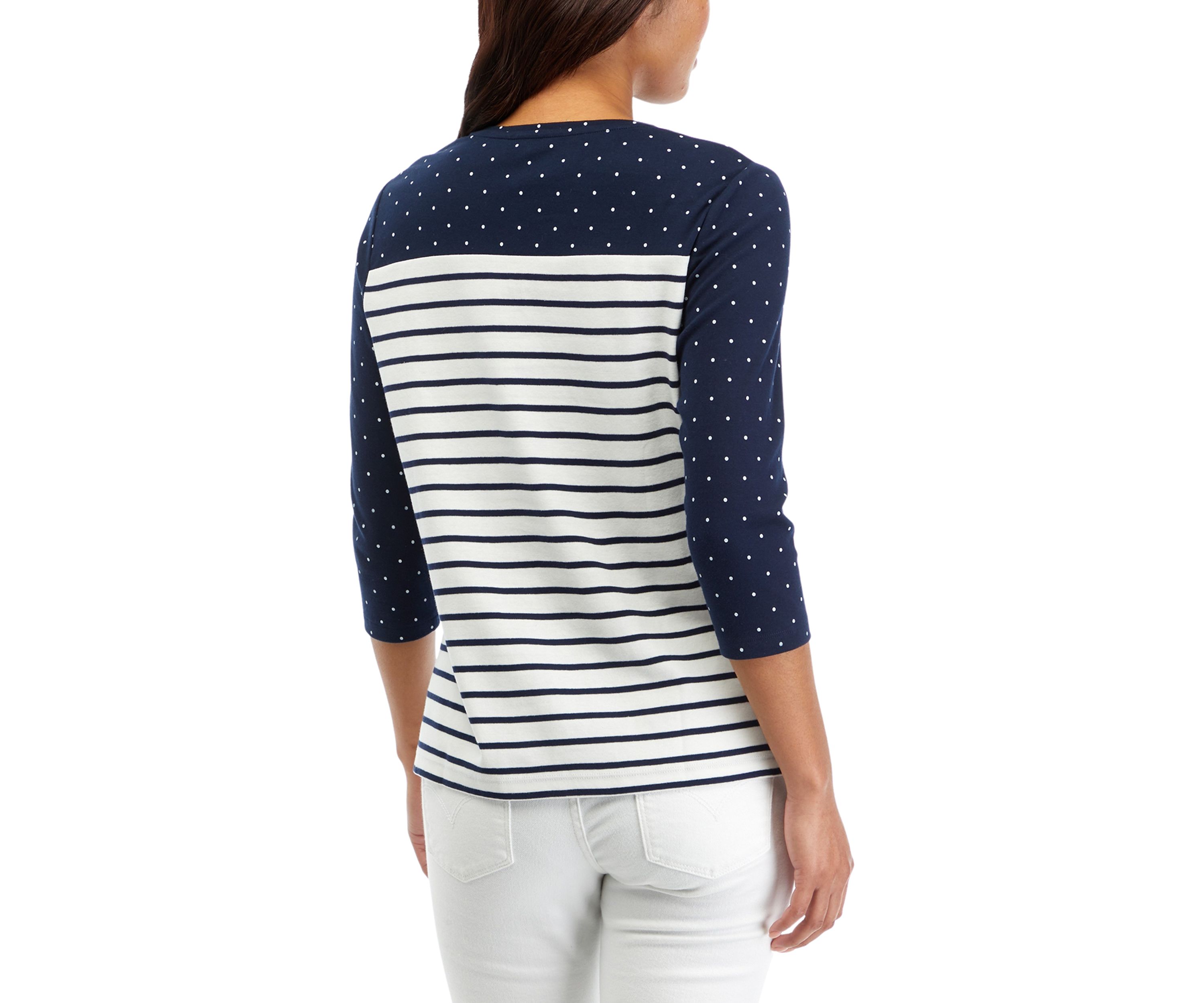 Petite Printed Crew Neck T-Shirt