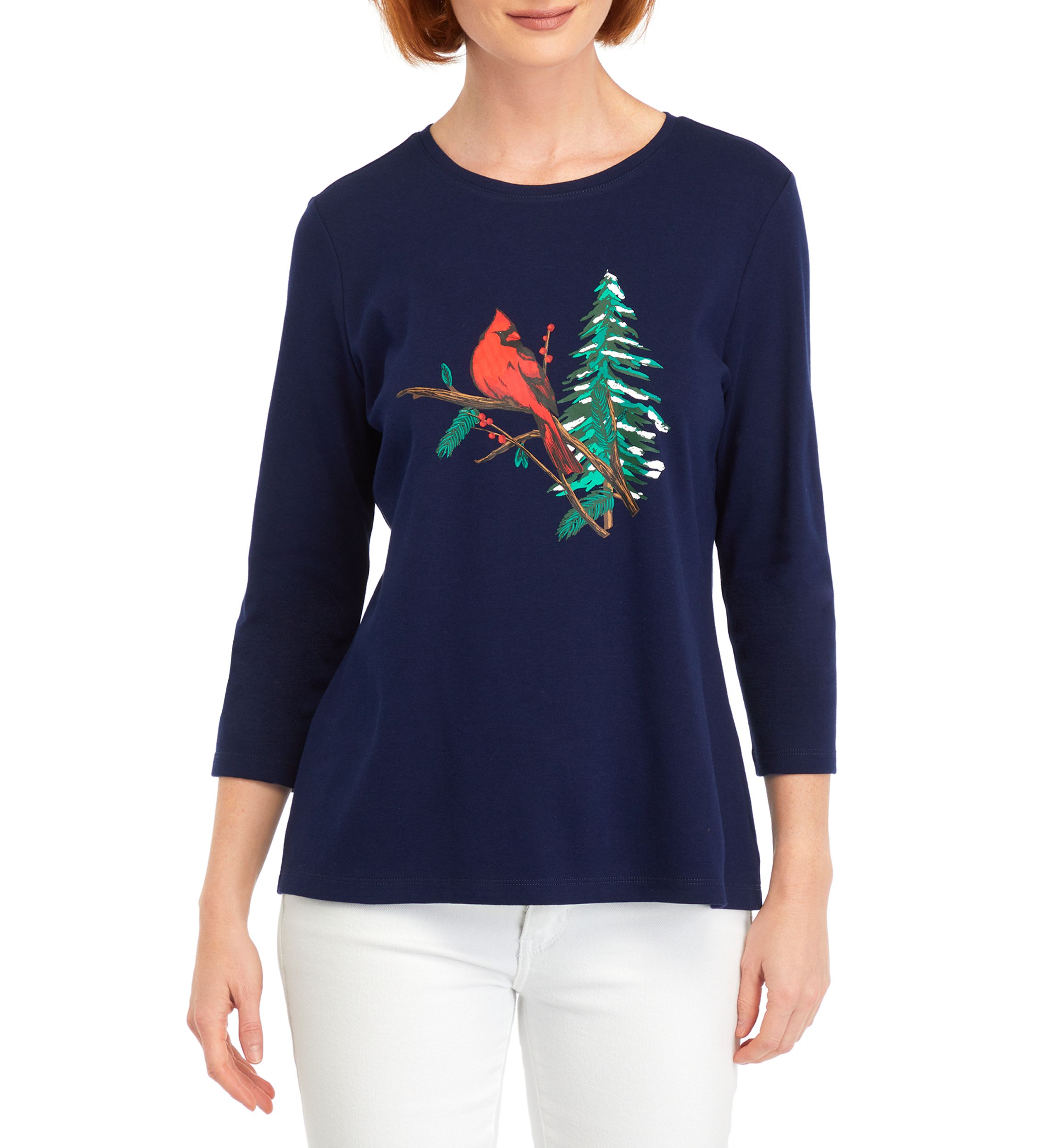 Petite Crew Graphic T-Shirt 