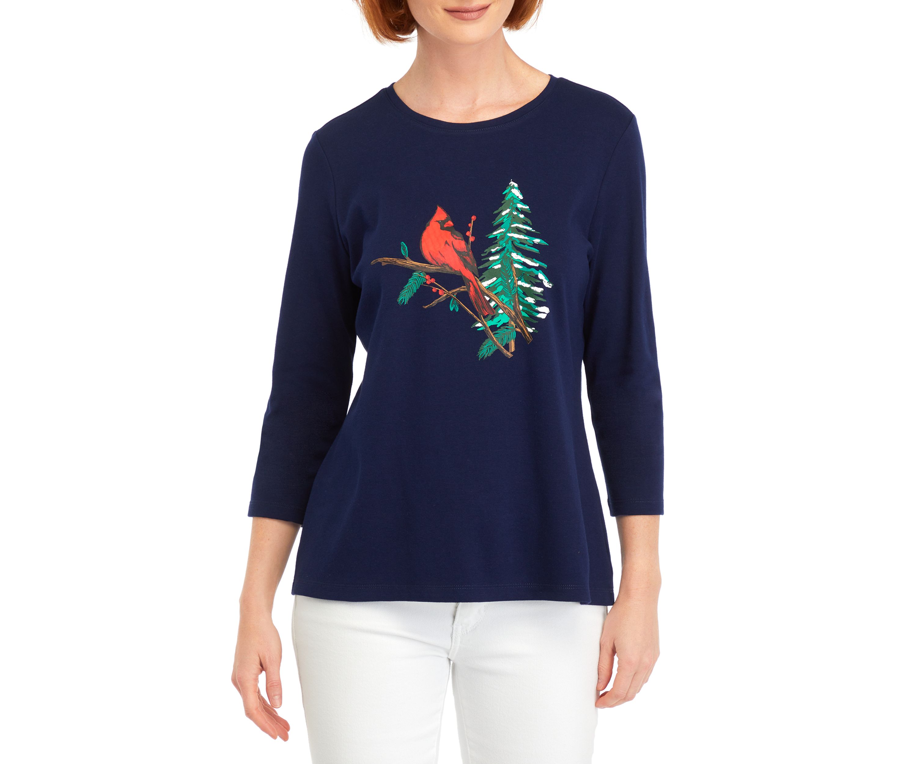 Petite Crew Graphic T-Shirt 