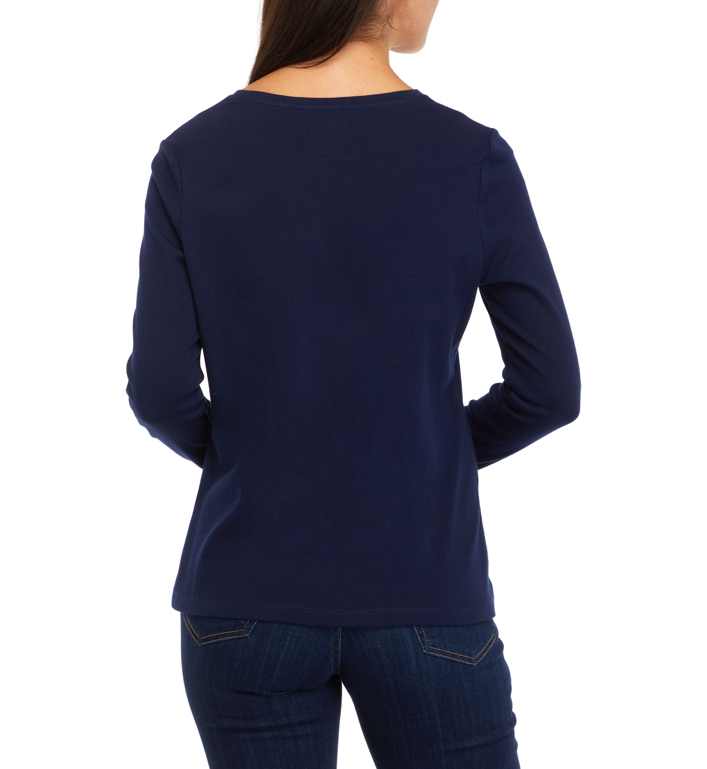 Petite Long Sleeve Graphic T-Shirt 