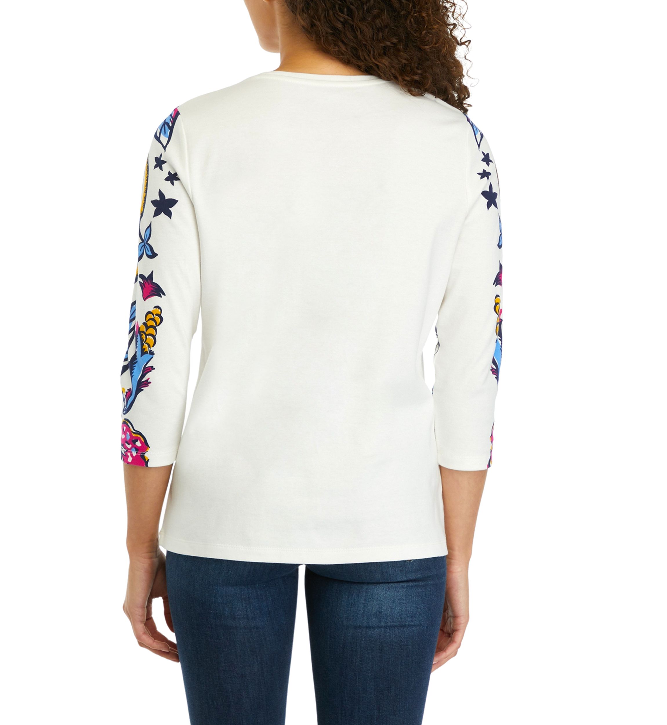 Petite Placement Printed Top