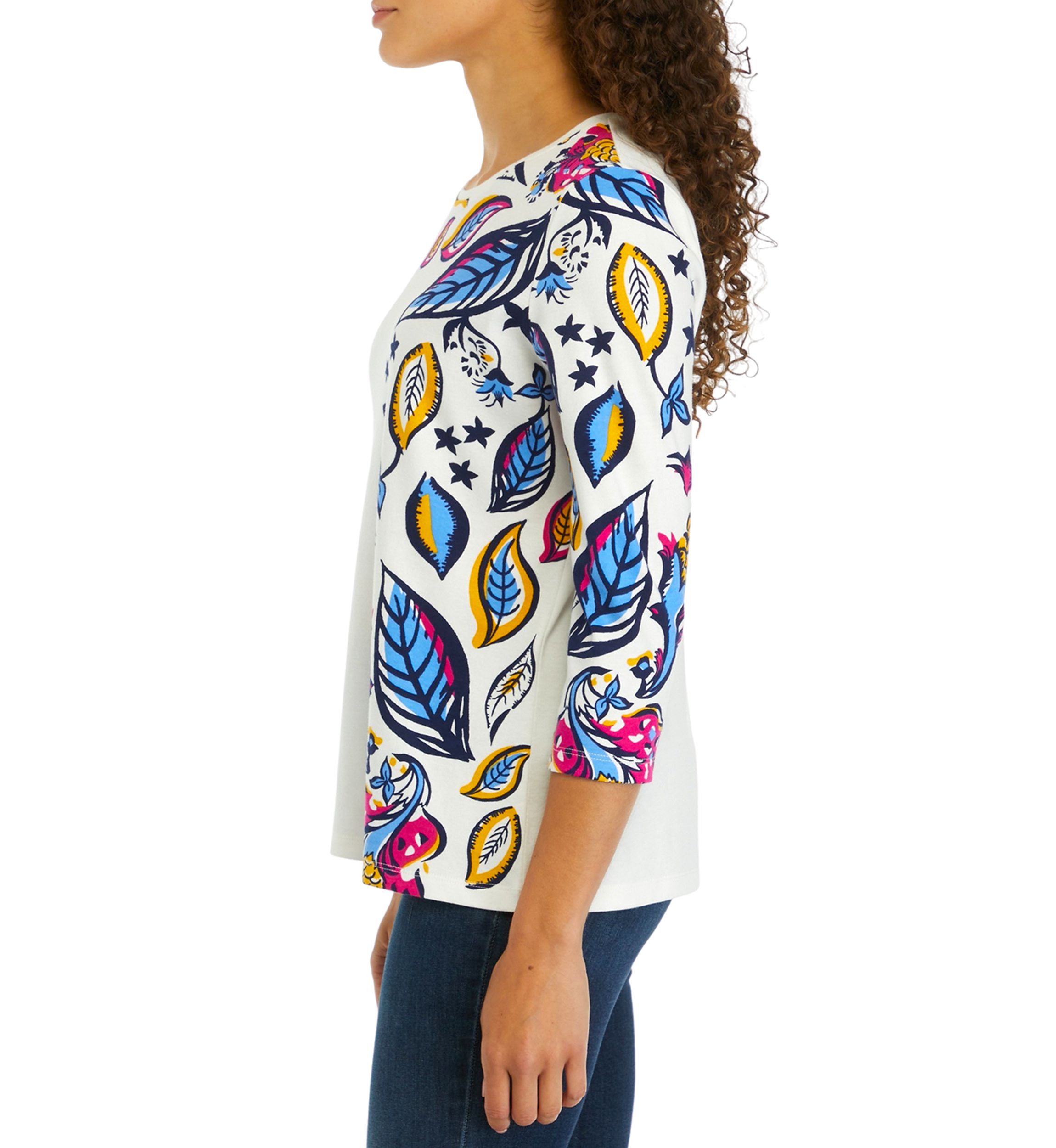 Petite Placement Printed Top