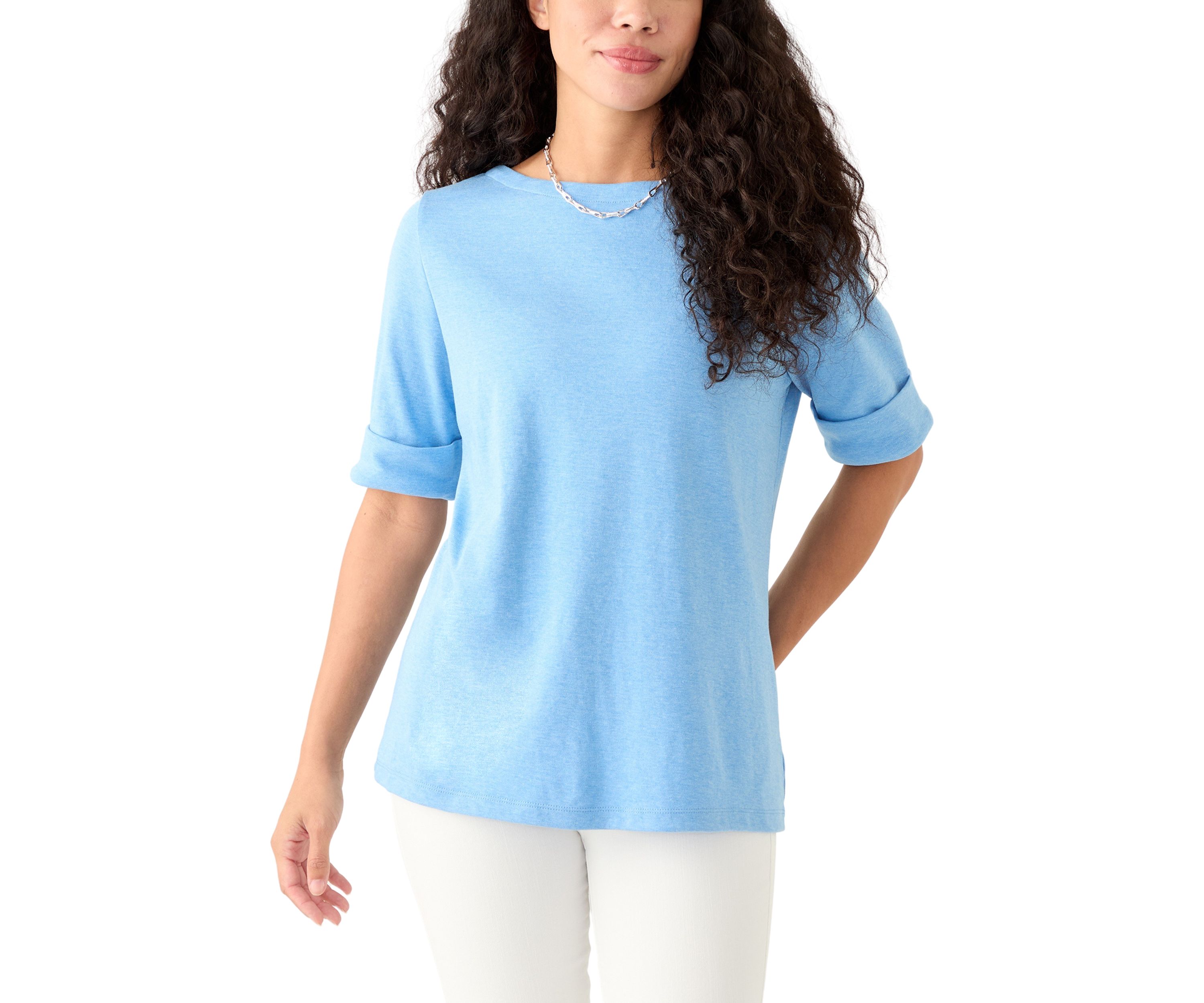 Petite Boat Neck T-Shirt 