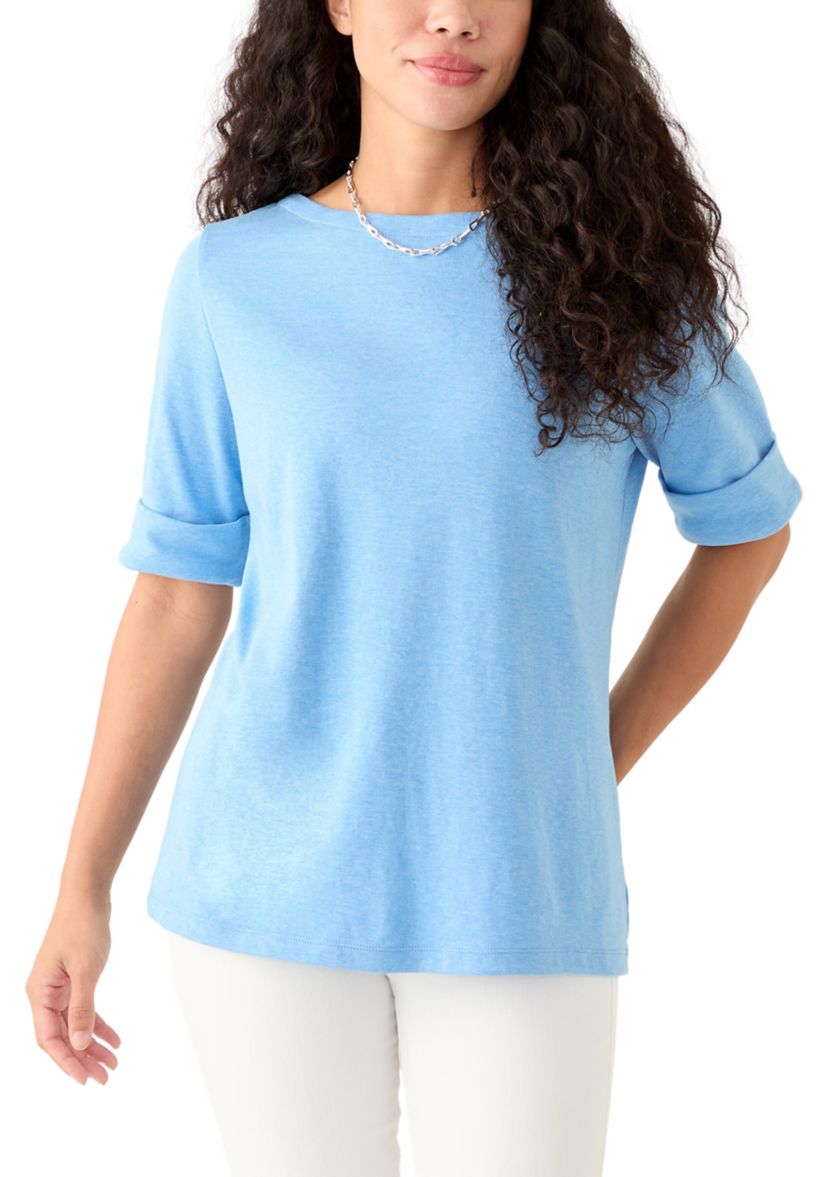 Petite Boat Neck T-Shirt 