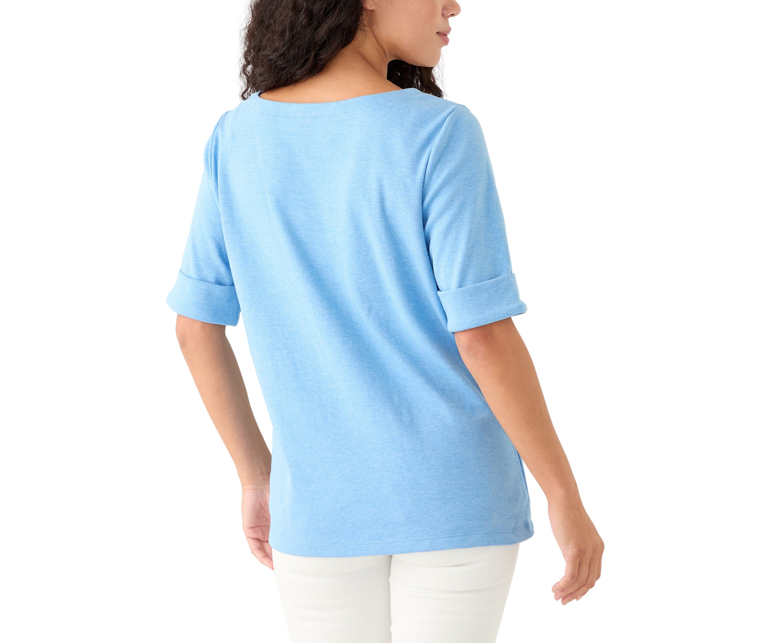 Petite Boat Neck T-Shirt 