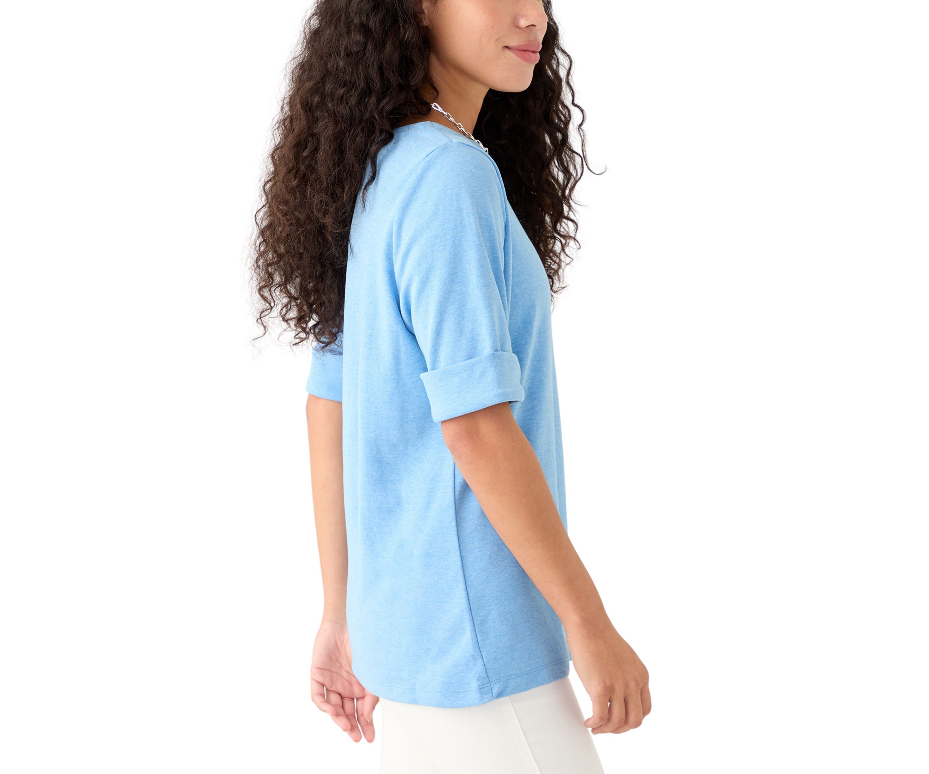 Petite Boat Neck T-Shirt 
