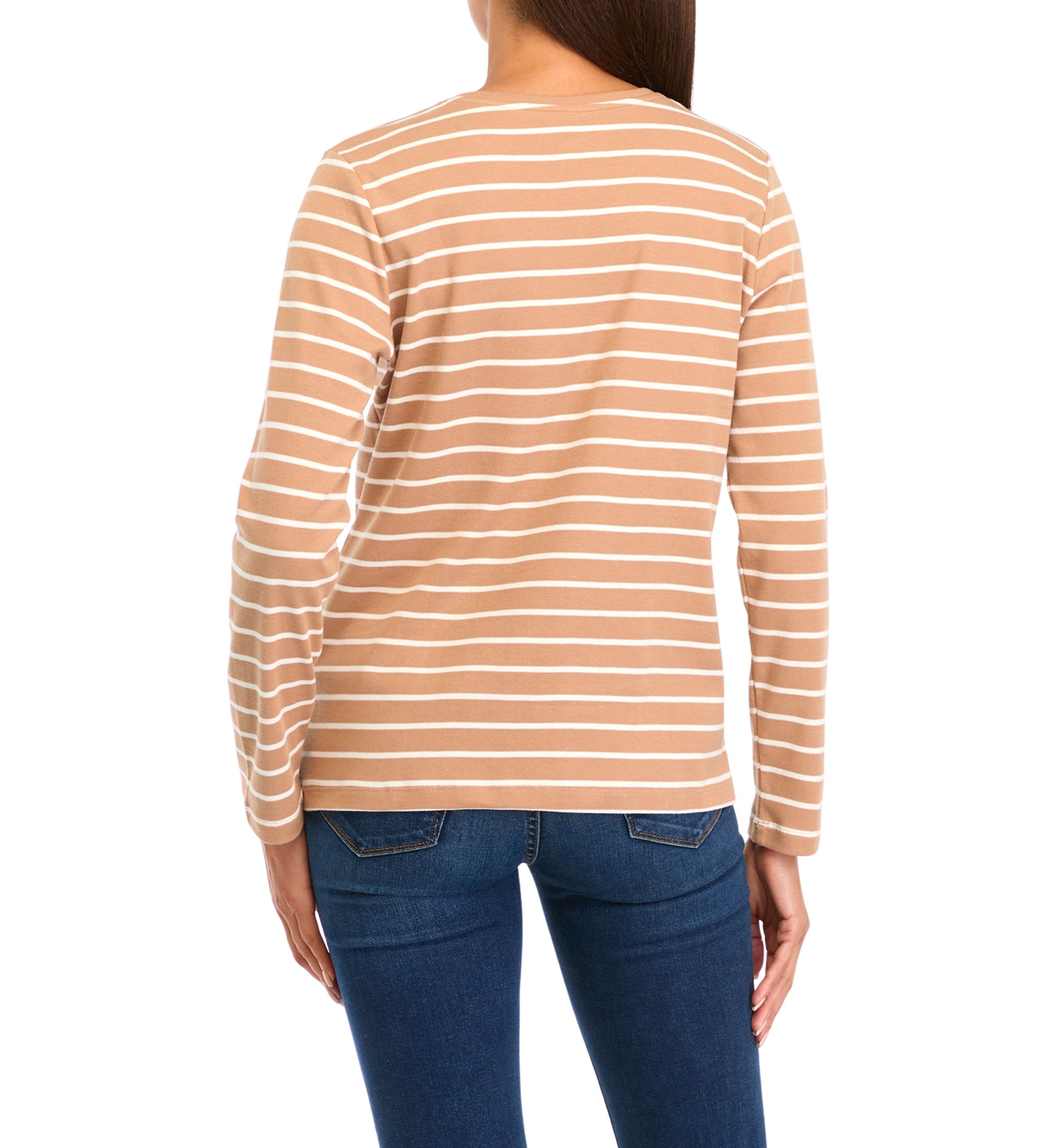 Petite Striped Crew Neck T-Shirt