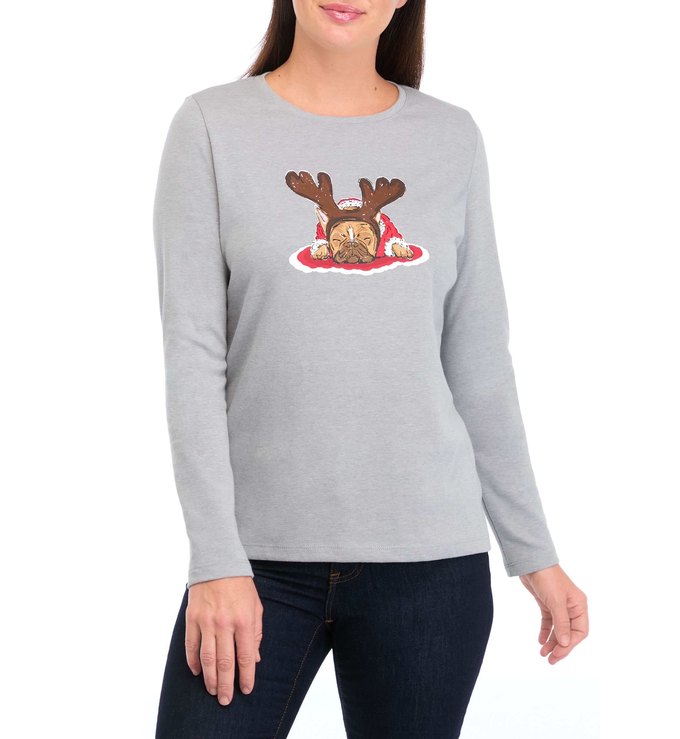 Petite Graphic Sweater