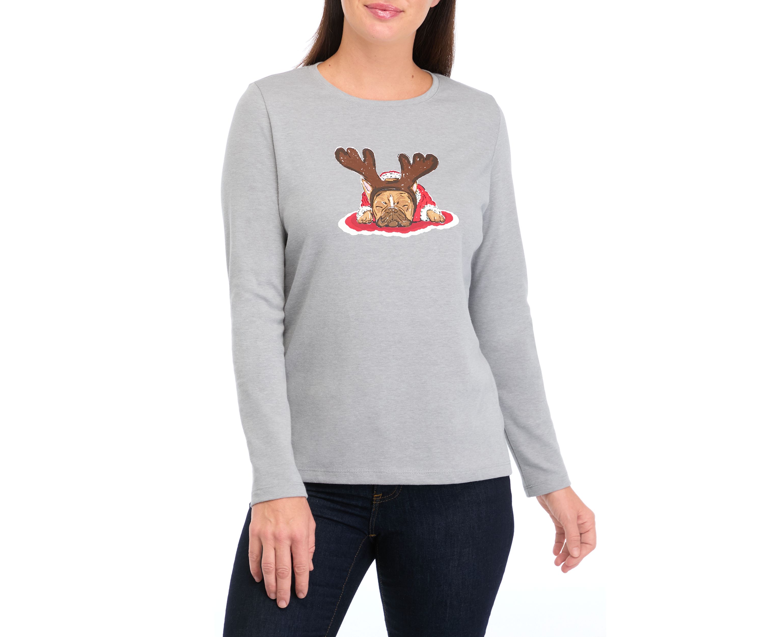 Petite Graphic Sweater
