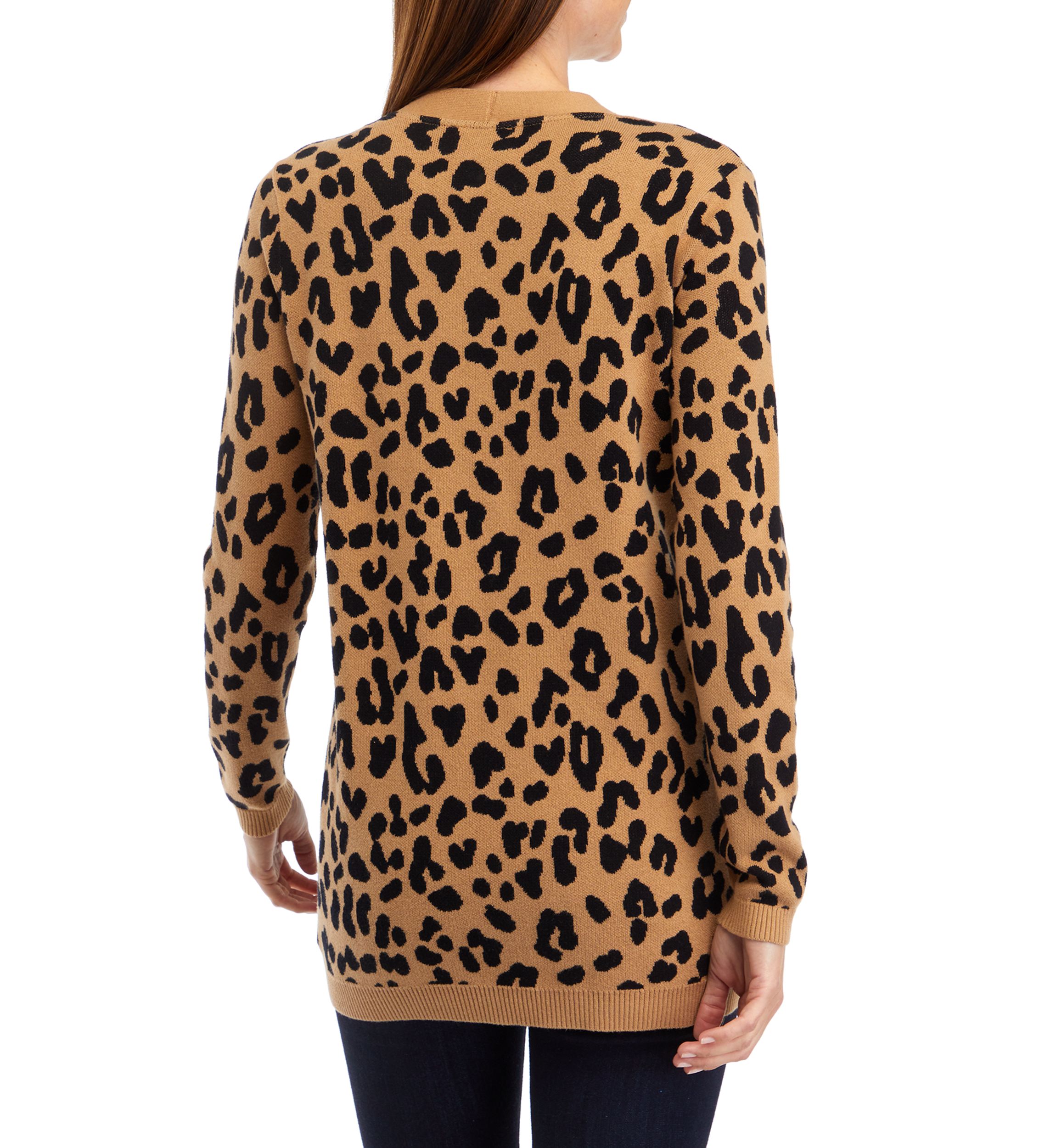 Petite Long Sleeve Printed Cardigan 
