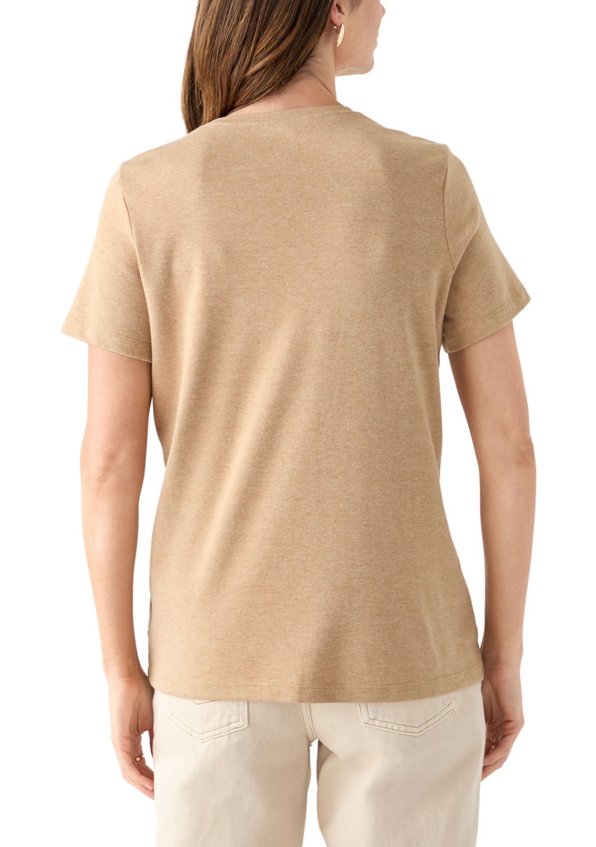 Petite Short Sleeve Heather T-Shirt